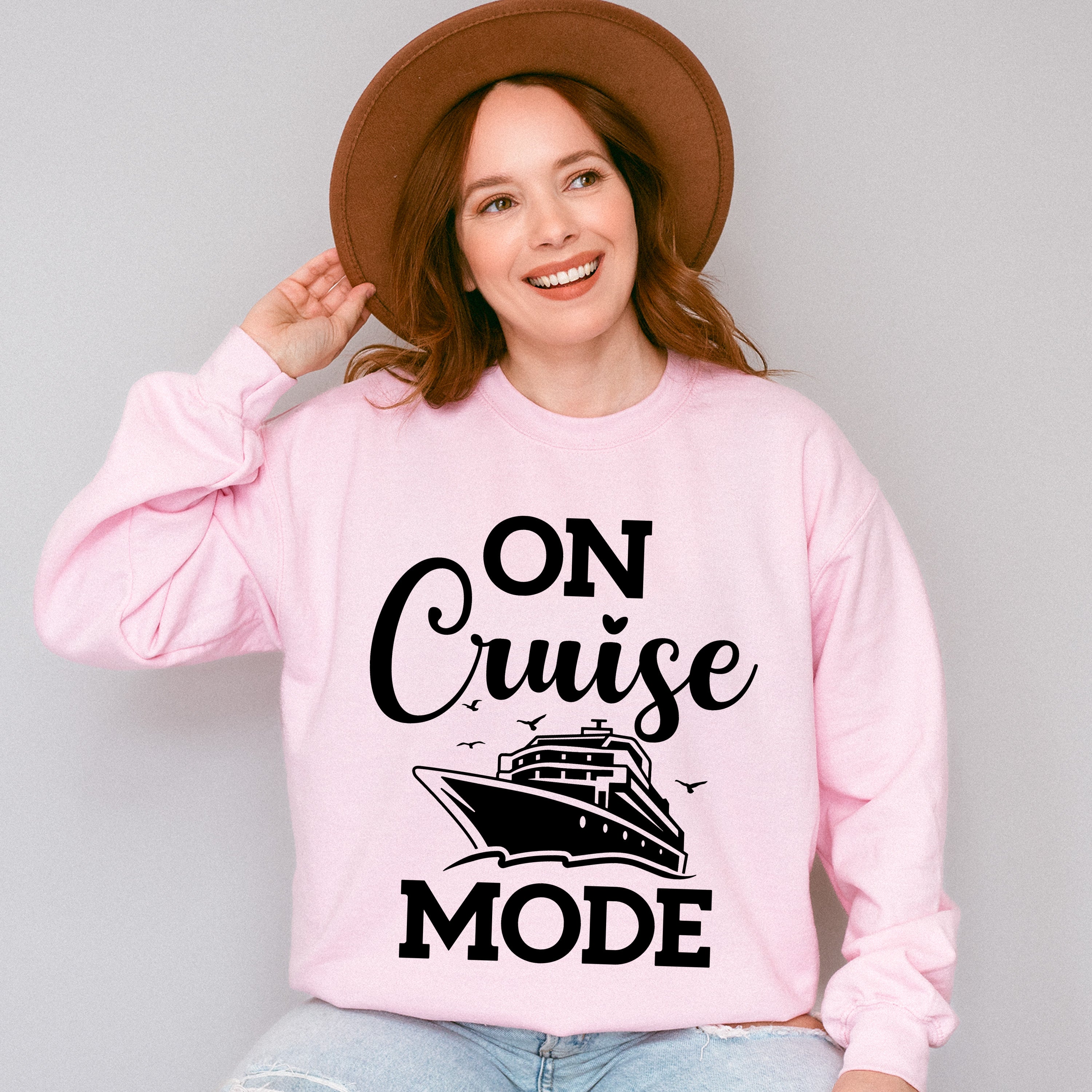 On Cruise Mode - Family Cruise Unisex Crewneck T-Shirt Sweatshirt Hoodie