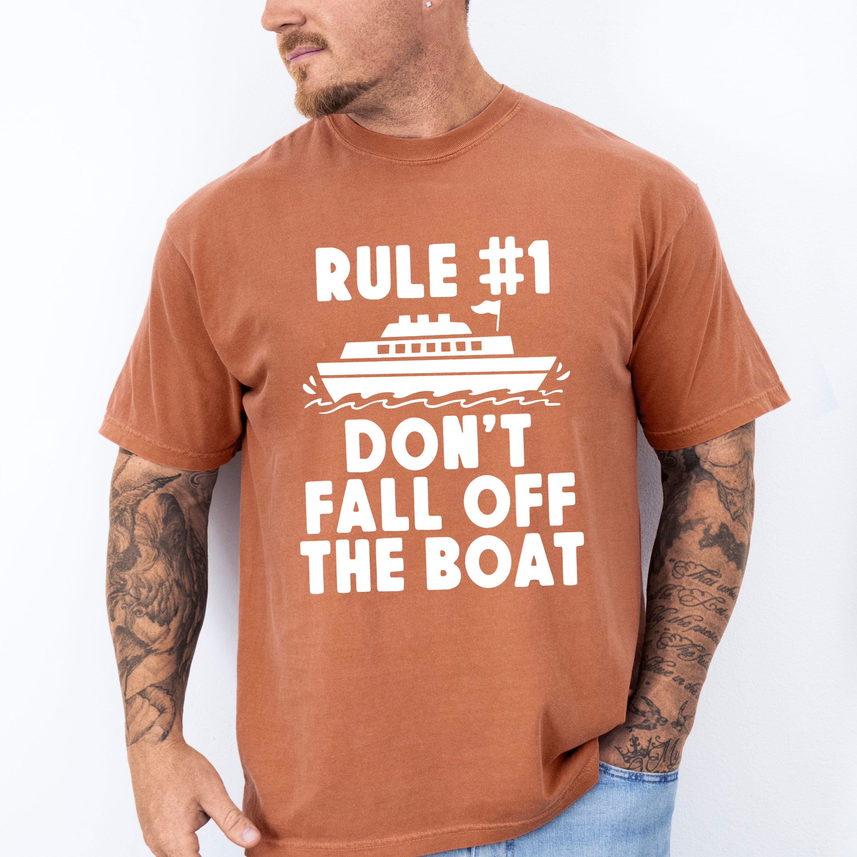 Don't Fall Off The Boat - Family Cruise Unisex Crewneck T-Shirt Sweatshirt Hoodie