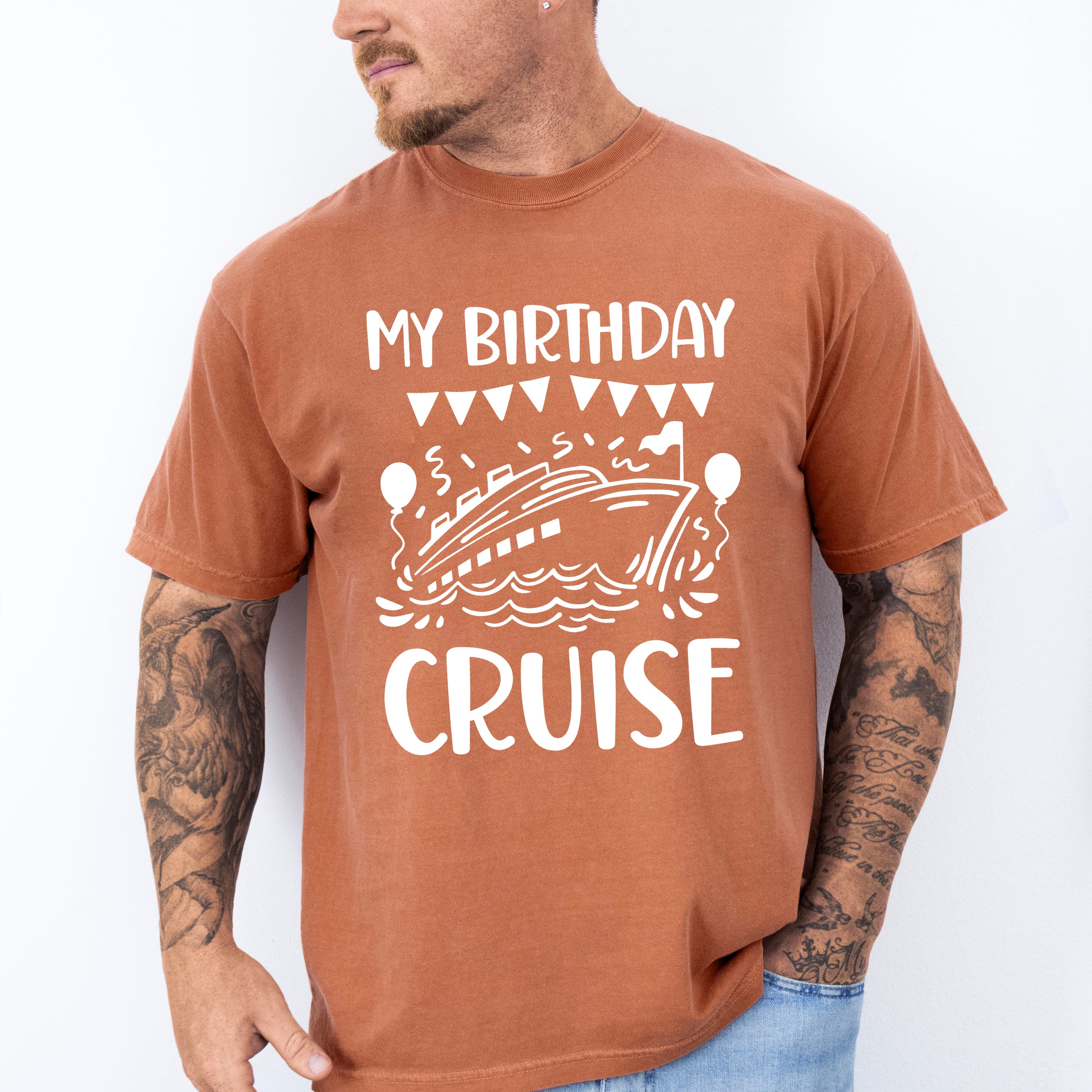 My Birthday Cruise Balloons - Family Cruise Unisex Crewneck T-Shirt Sweatshirt Hoodie