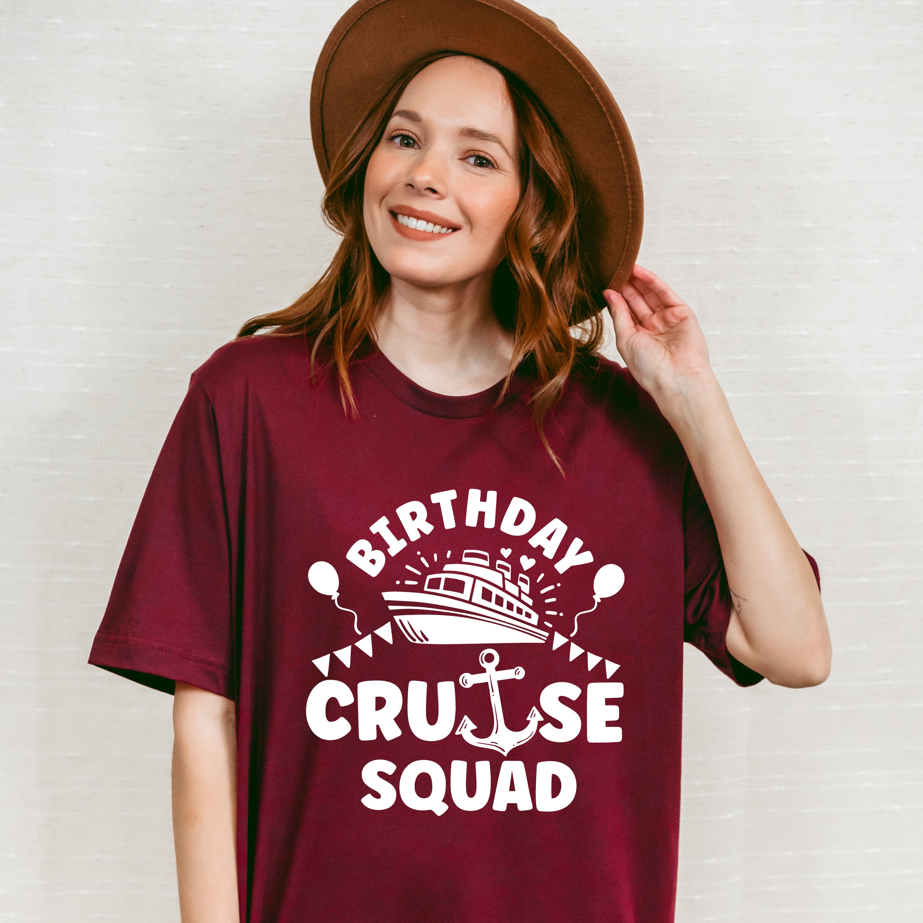 Birthday Cruise Squad Design - Family Cruise Unisex Crewneck T-Shirt Sweatshirt Hoodie