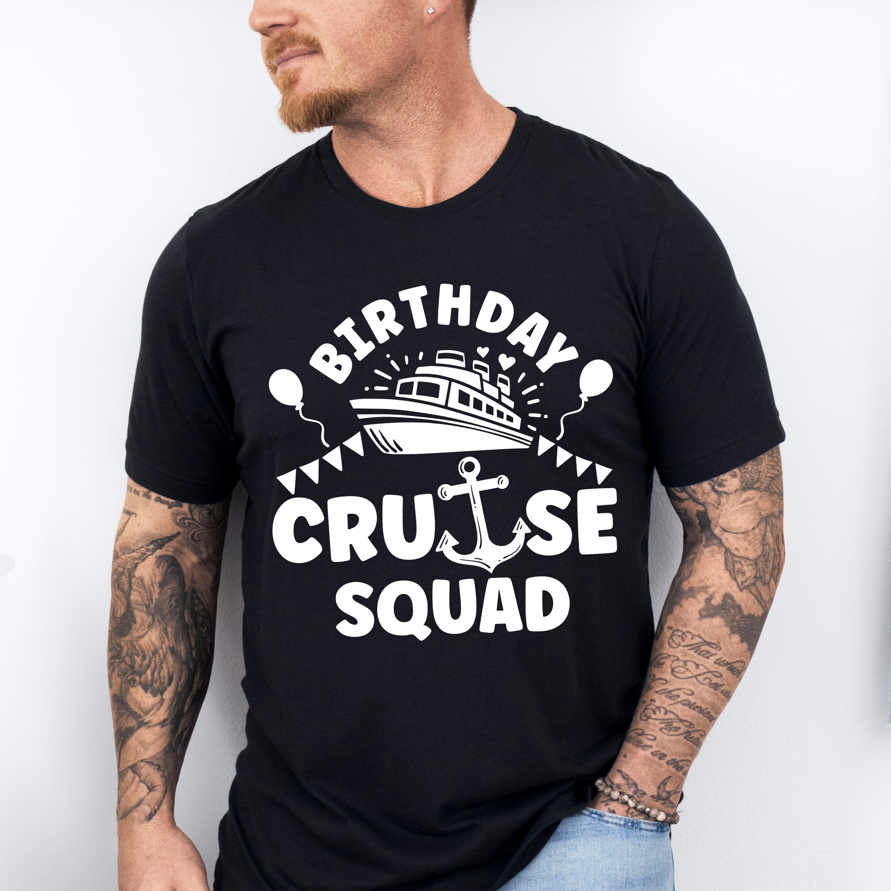 Birthday Cruise Squad Design - Family Cruise Unisex Crewneck T-Shirt Sweatshirt Hoodie