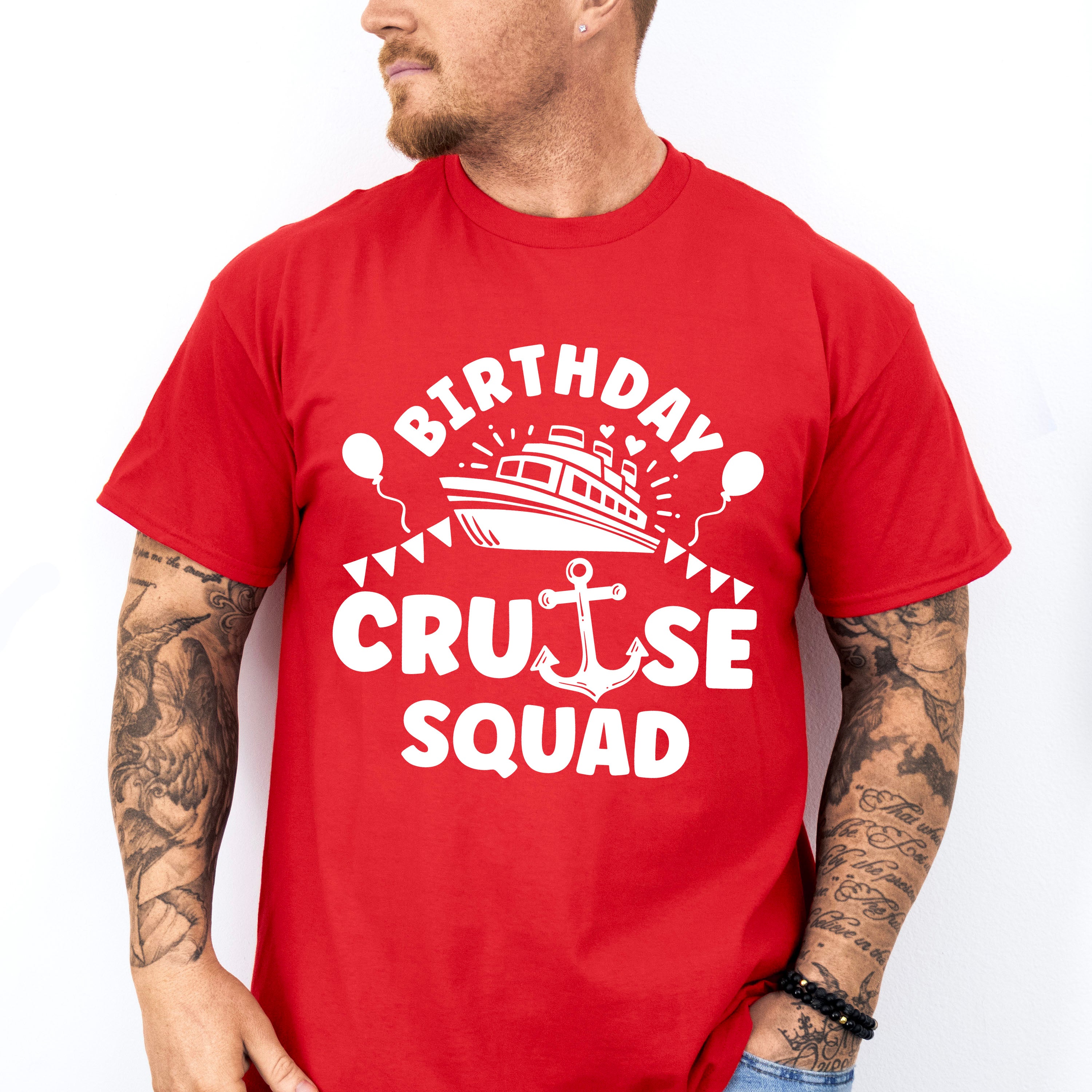 Birthday Cruise Squad Design - Family Cruise Unisex Crewneck T-Shirt Sweatshirt Hoodie