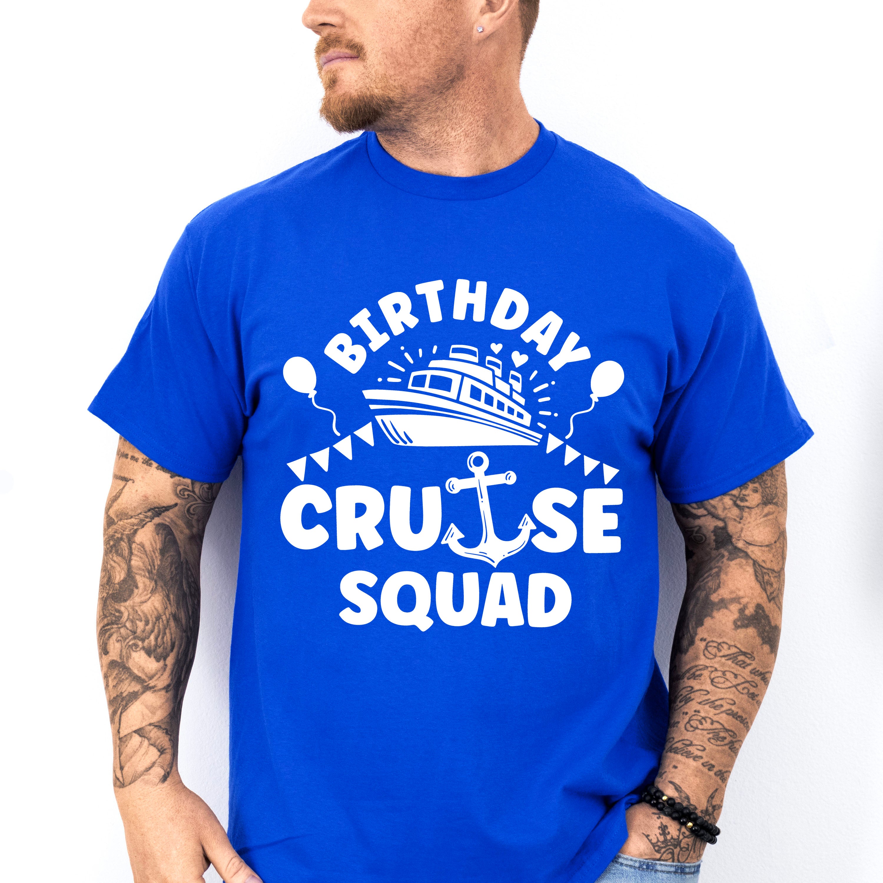 Birthday Cruise Squad Design - Family Cruise Unisex Crewneck T-Shirt Sweatshirt Hoodie