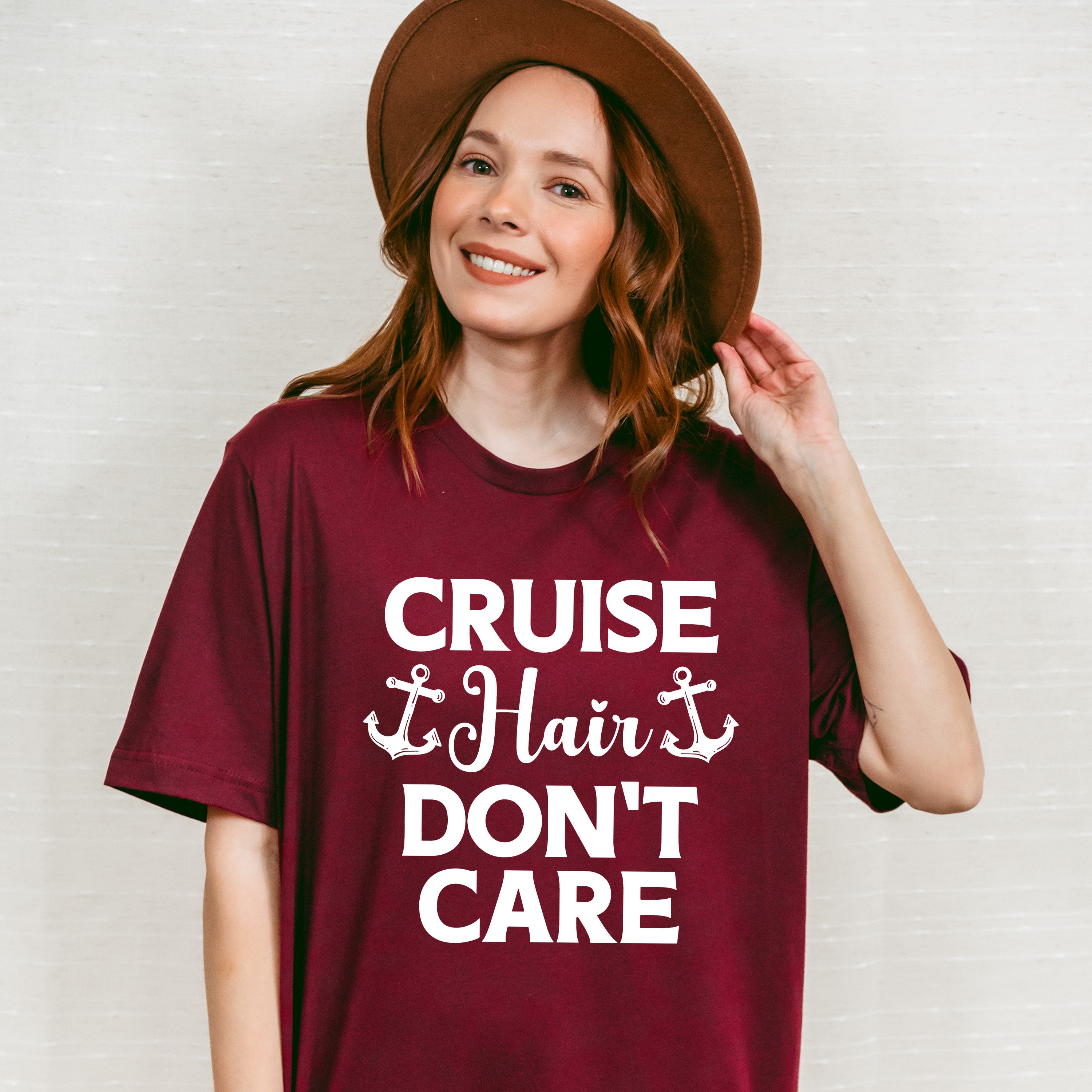 Cruise Hair Don't Care - Family Cruise Unisex Crewneck T-Shirt Sweatshirt Hoodie