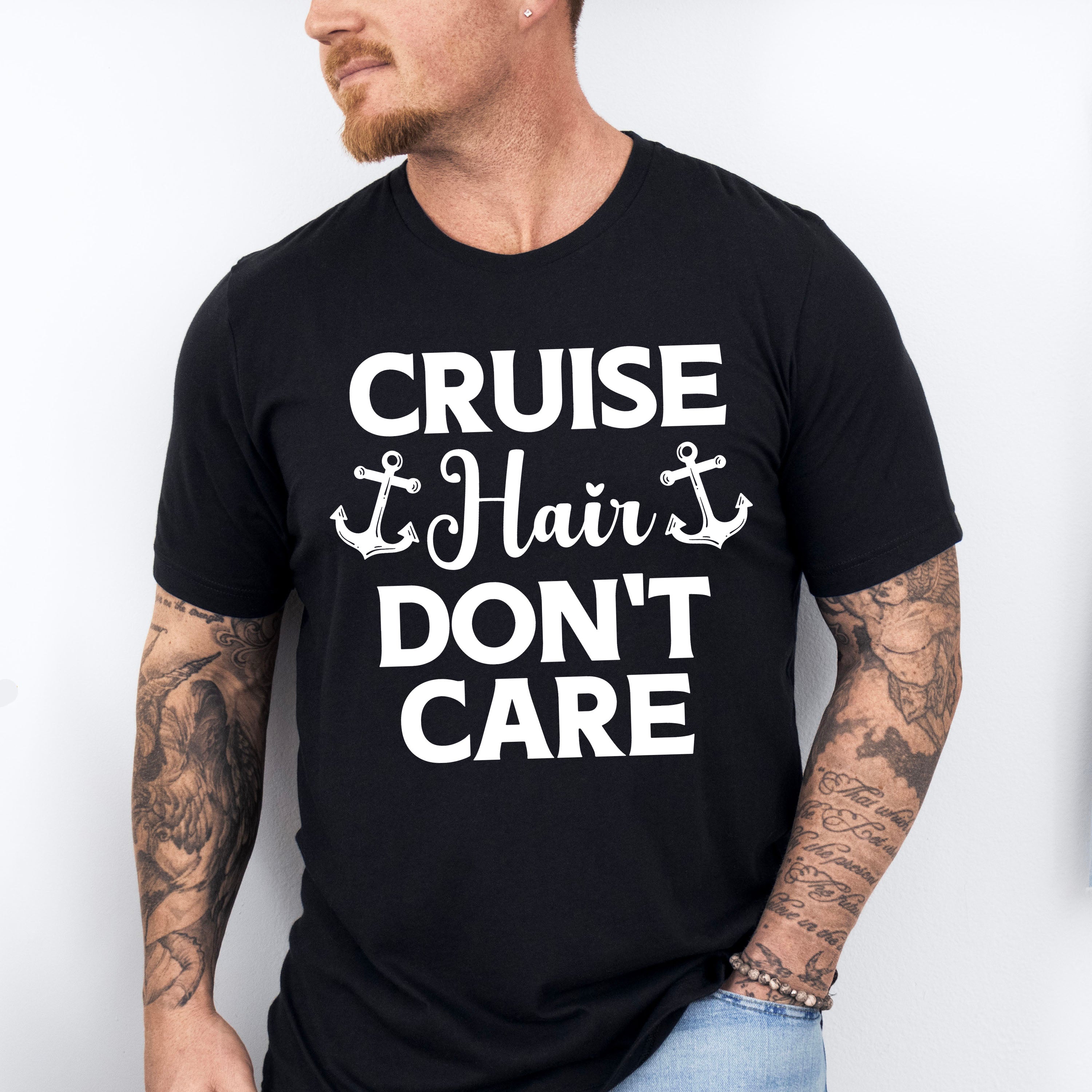 Cruise Hair Don't Care - Family Cruise Unisex Crewneck T-Shirt Sweatshirt Hoodie