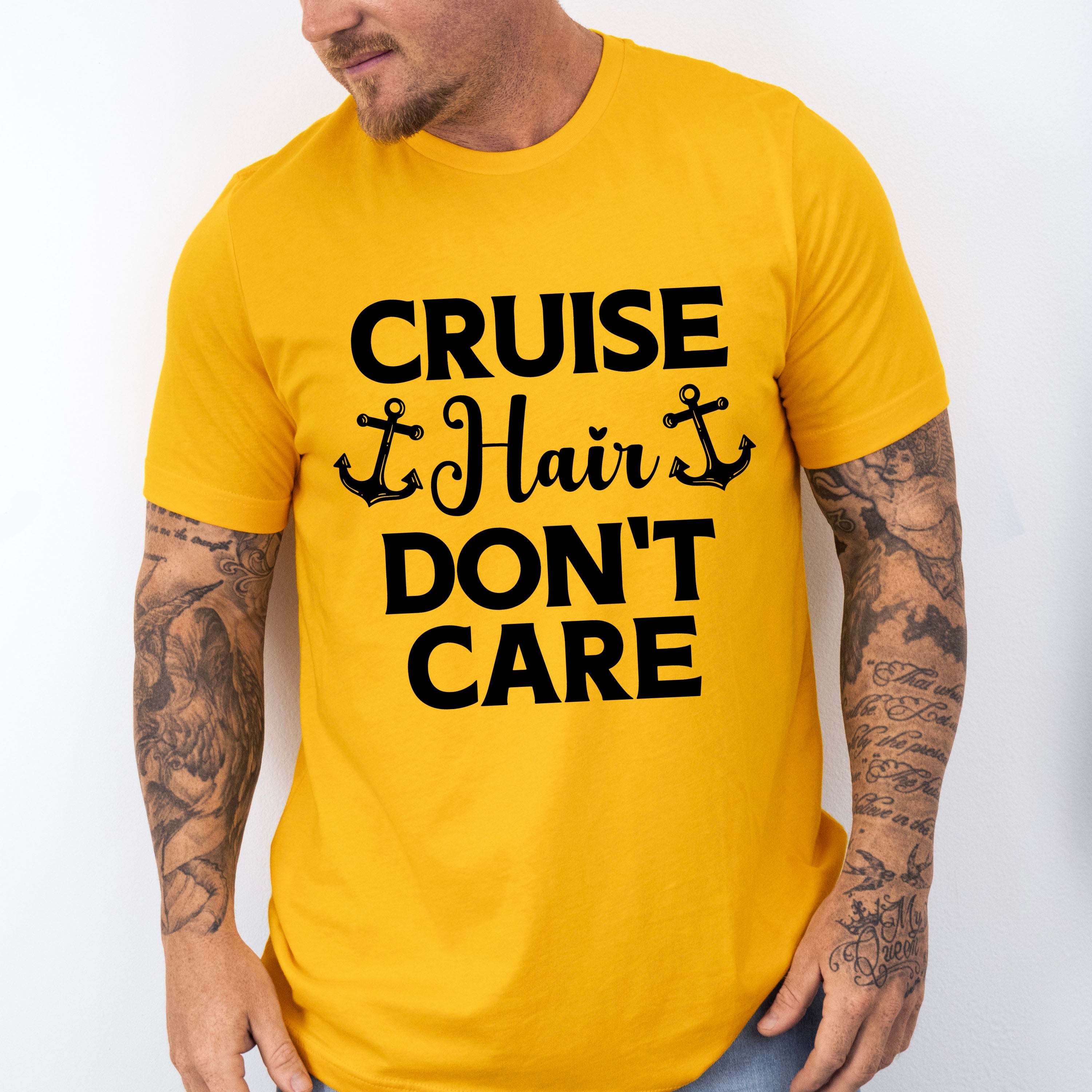 Cruise Hair Don't Care - Family Cruise Unisex Crewneck T-Shirt Sweatshirt Hoodie
