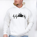 Cruise Ship Heartbeat Design - Family Cruise Unisex Crewneck T-Shirt Sweatshirt Hoodie