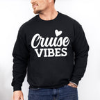 Cruise Vibes Heart - Family Cruise Unisex Crewneck T-Shirt Sweatshirt Hoodie