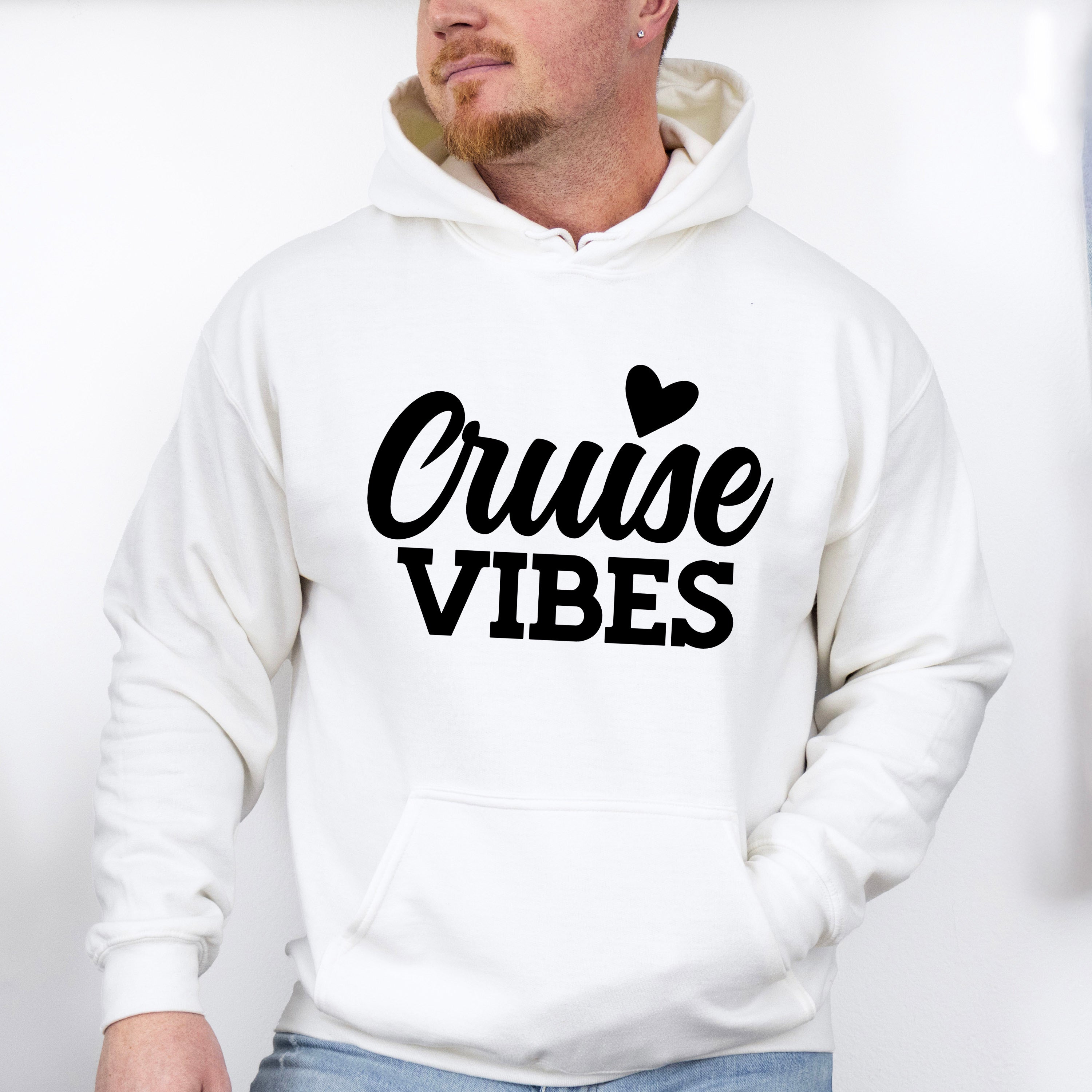 Cruise Vibes Heart - Family Cruise Unisex Crewneck T-Shirt Sweatshirt Hoodie