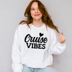 Cruise Vibes Heart - Family Cruise Unisex Crewneck T-Shirt Sweatshirt Hoodie