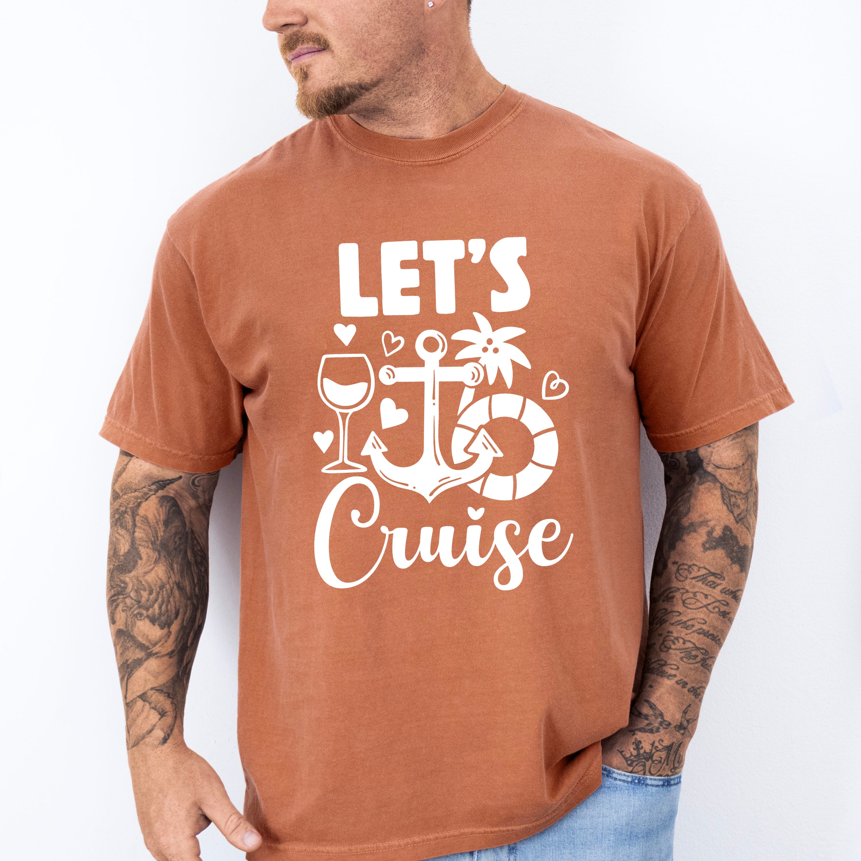 Let&#39;s Cruise Design - Family Cruise Unisex Crewneck T-Shirt Sweatshirt Hoodie