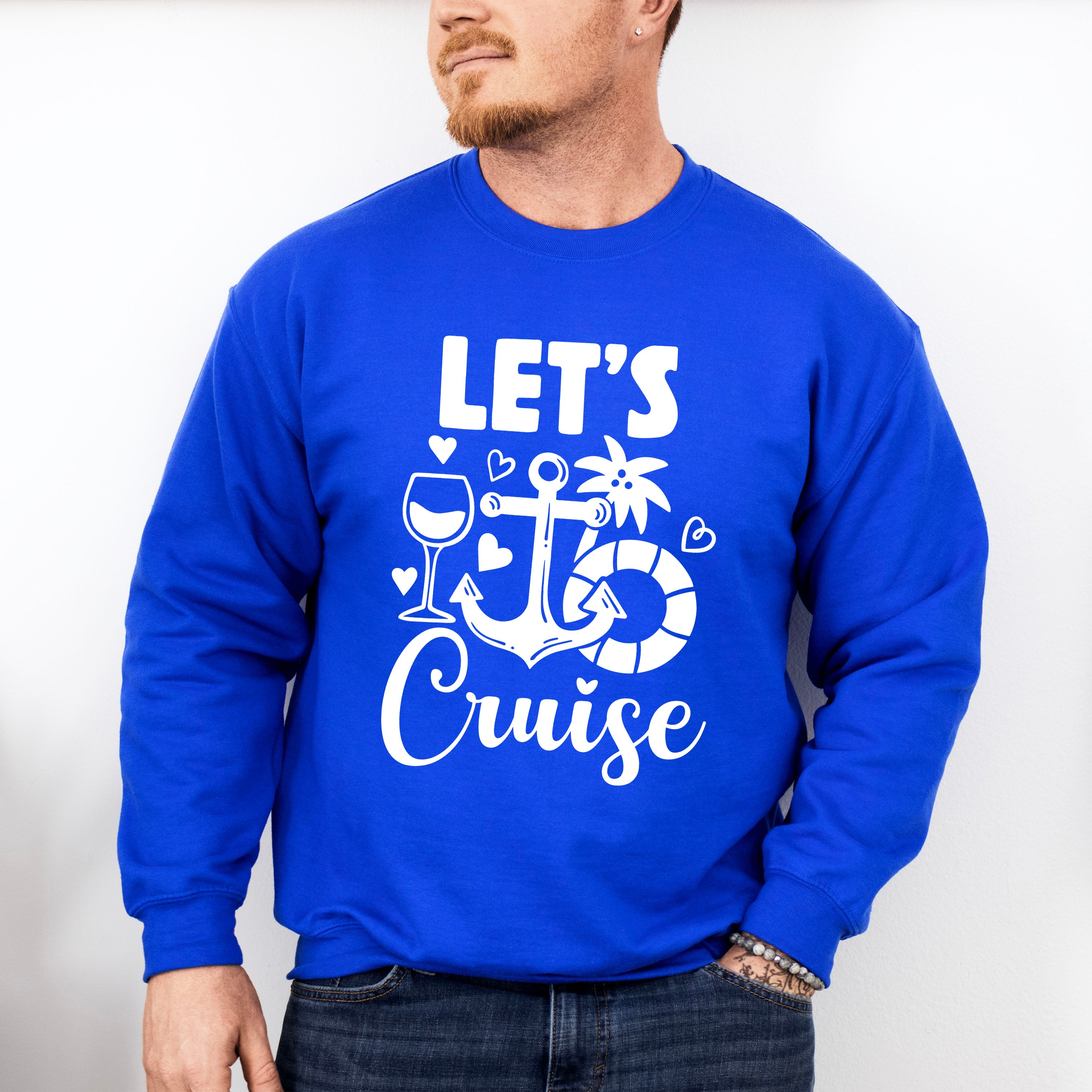Let&#39;s Cruise Design - Family Cruise Unisex Crewneck T-Shirt Sweatshirt Hoodie