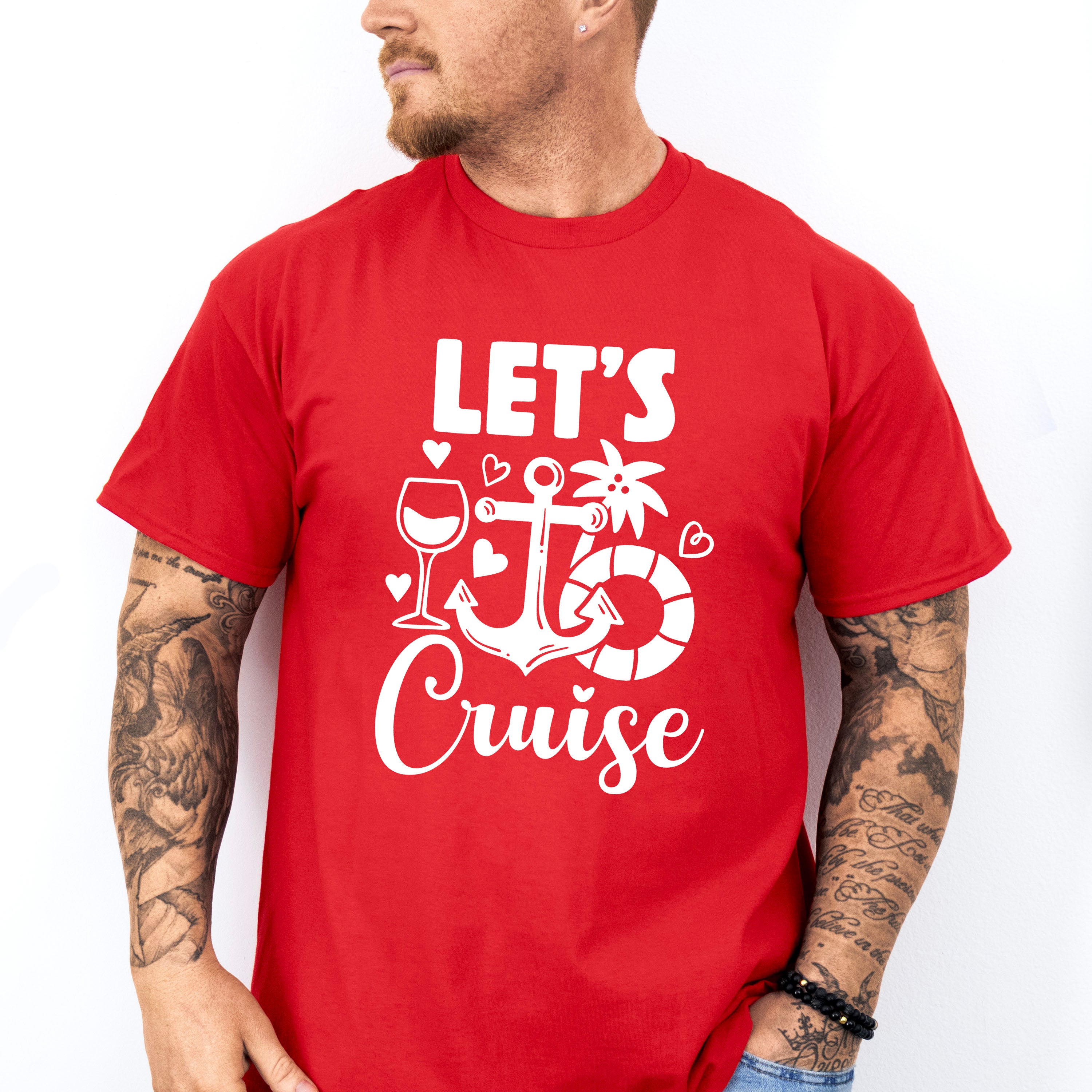 Let&#39;s Cruise Design - Family Cruise Unisex Crewneck T-Shirt Sweatshirt Hoodie