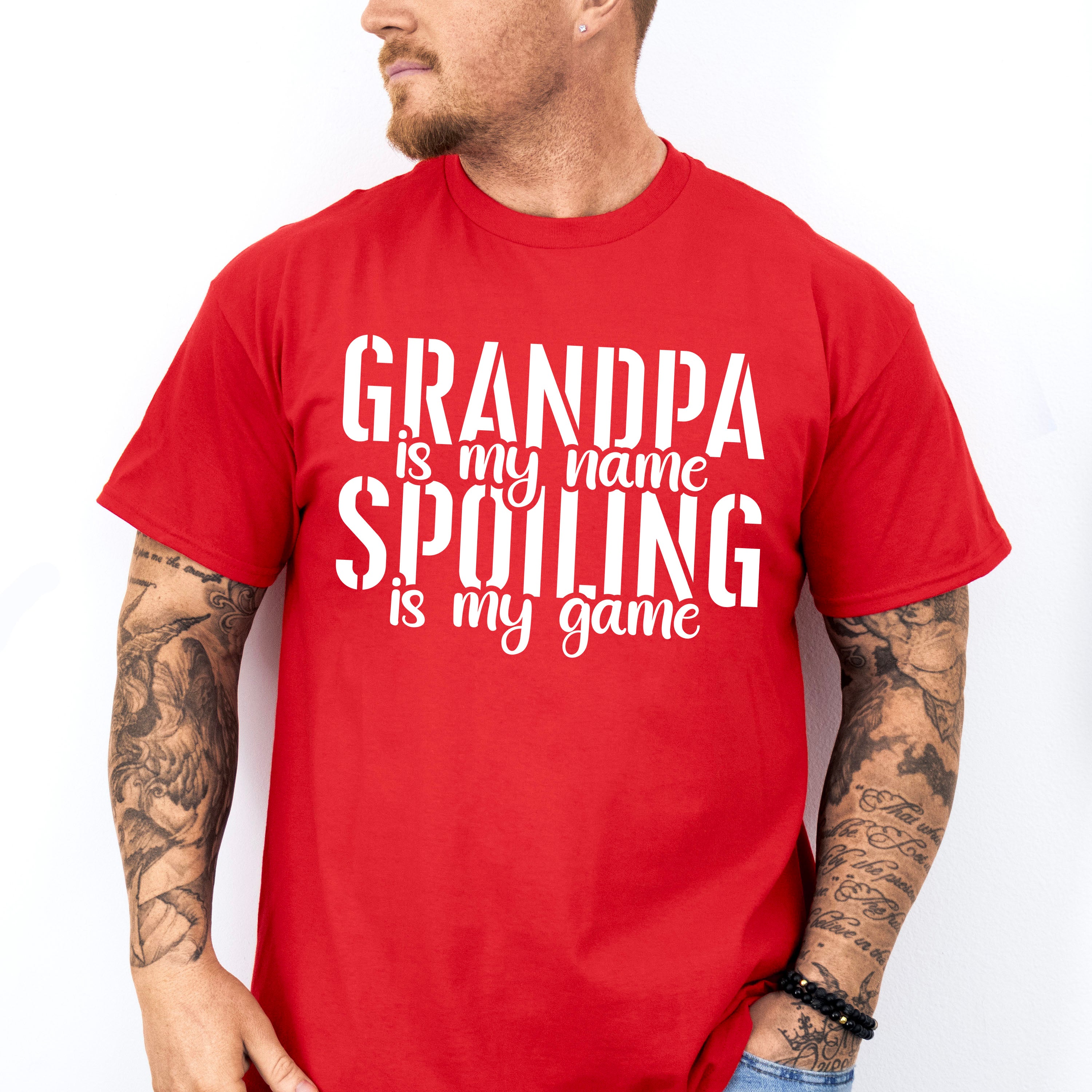 Spoiling Is My Game - Grandpa Unisex Crewneck T-Shirt Sweatshirt Hoodie