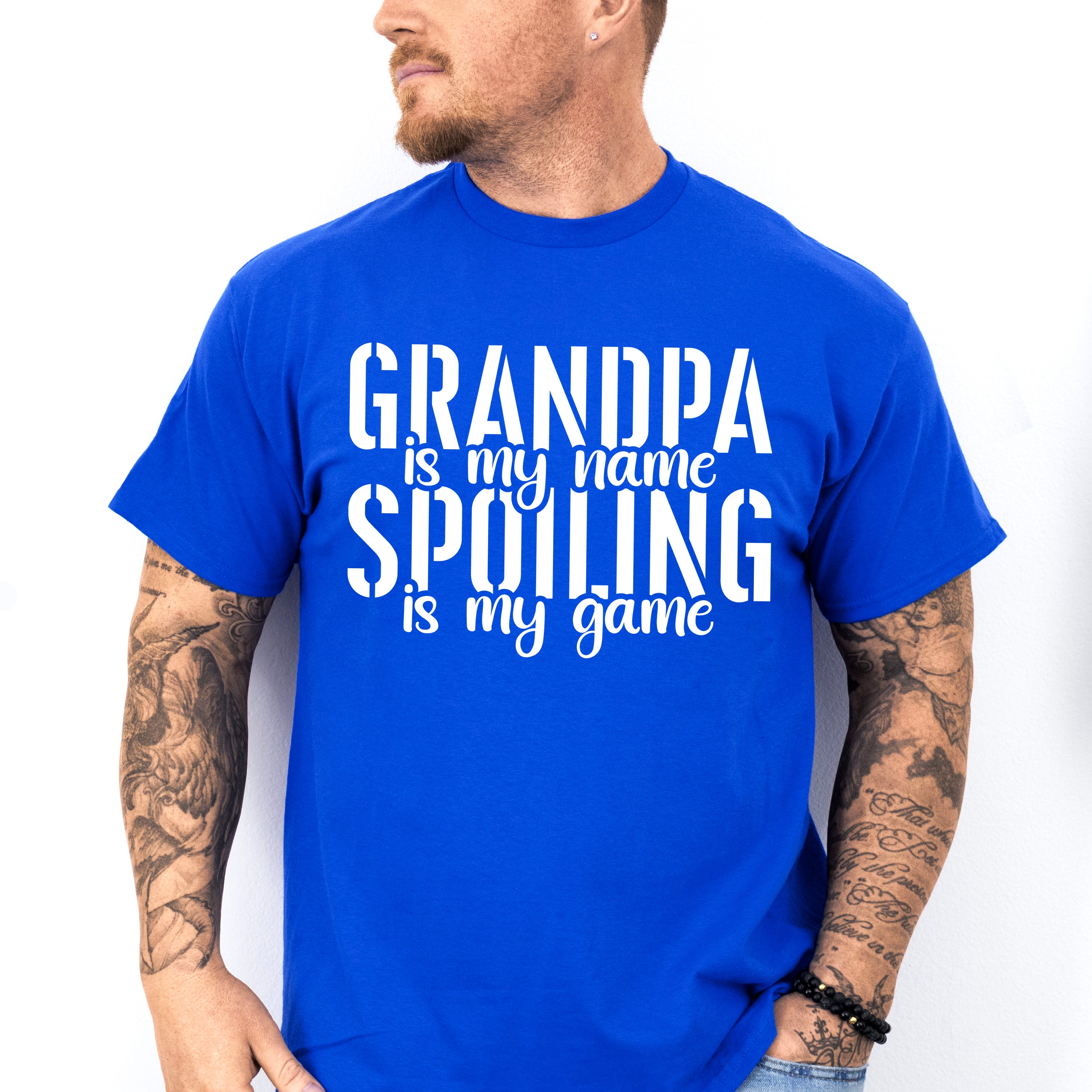 Spoiling Is My Game - Grandpa Unisex Crewneck T-Shirt Sweatshirt Hoodie