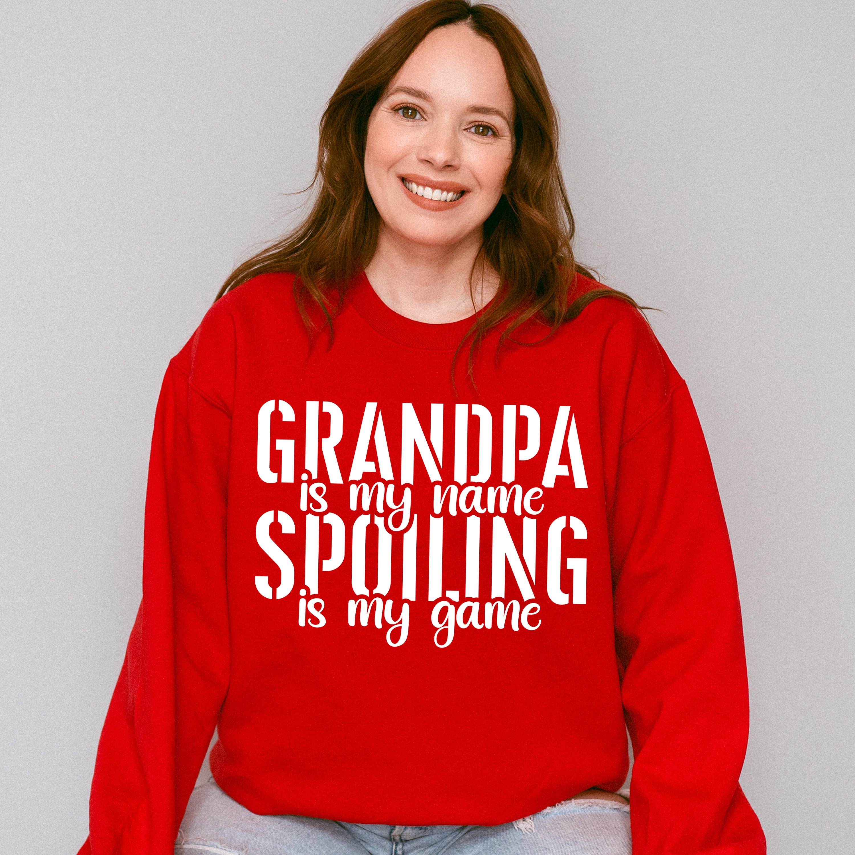 Spoiling Is My Game - Grandpa Unisex Crewneck T-Shirt Sweatshirt Hoodie