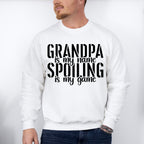 Spoiling Is My Game - Grandpa Unisex Crewneck T-Shirt Sweatshirt Hoodie