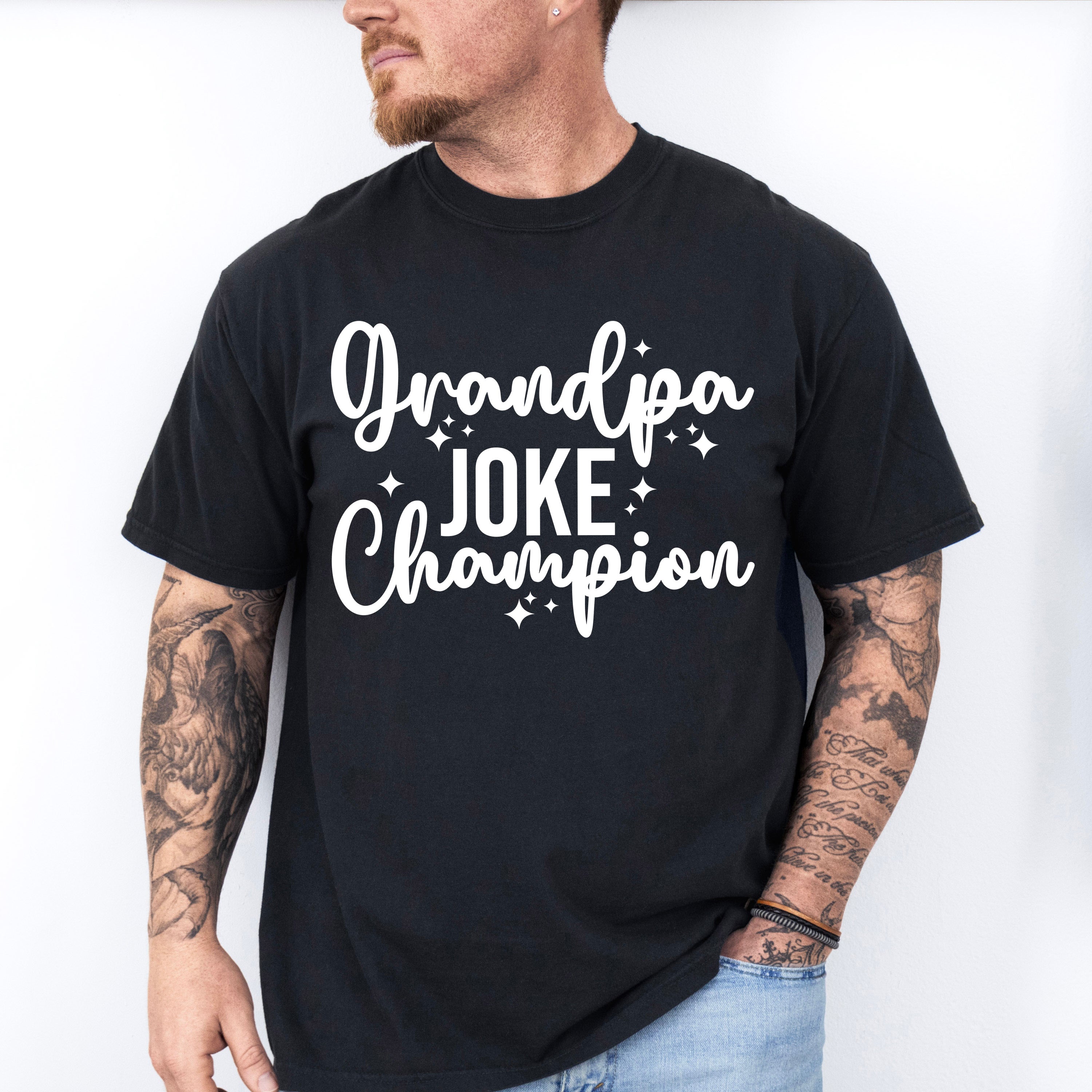 Grandpa Joke Champion - Grandpa Unisex Crewneck T-Shirt Sweatshirt Hoodie