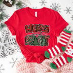 Merry And Bright - Christmas Unisex Crewneck T-Shirt Sweatshirt Hoodie