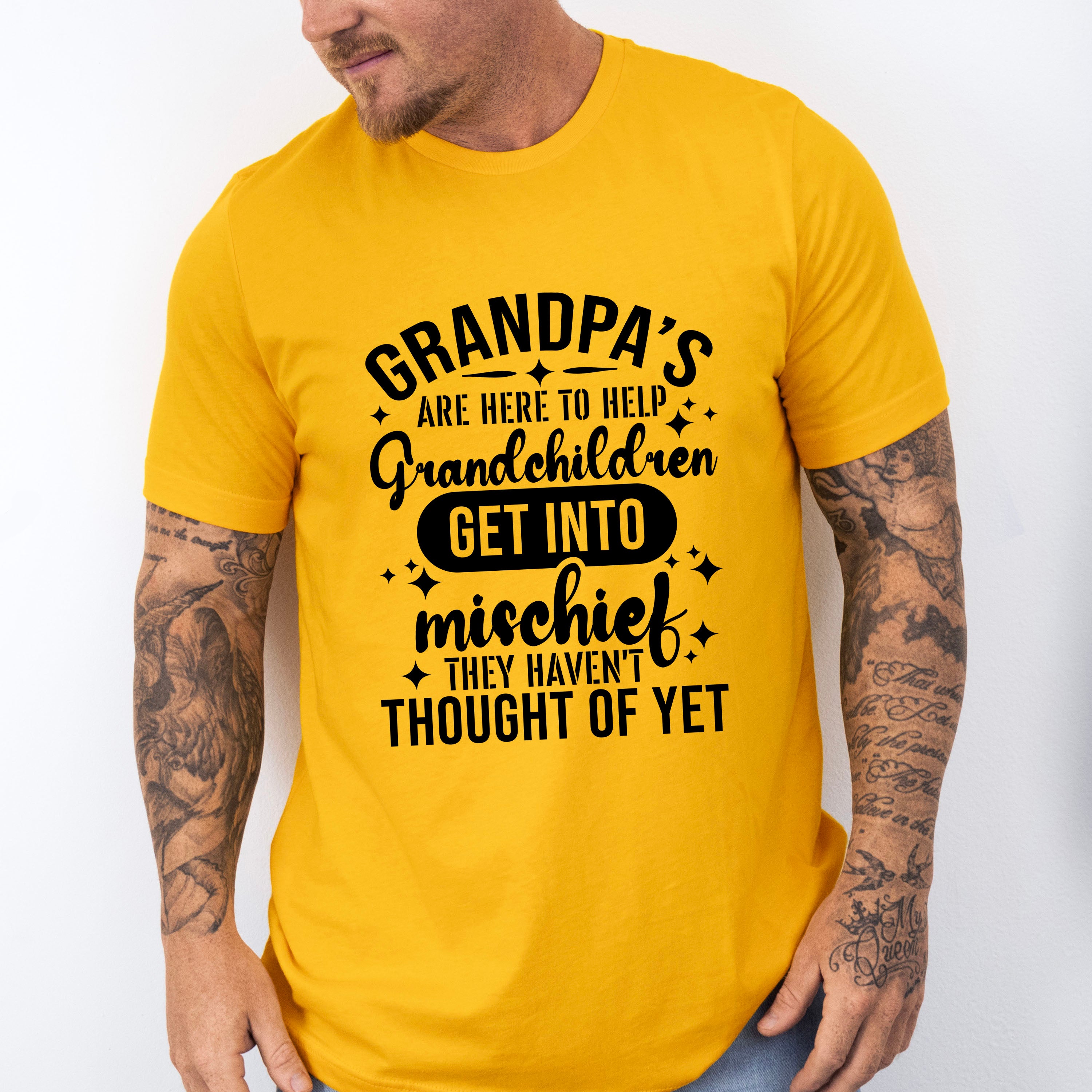 Grandpa's Are Here To Help - Grandpa Unisex Crewneck T-Shirt Sweatshirt Hoodie
