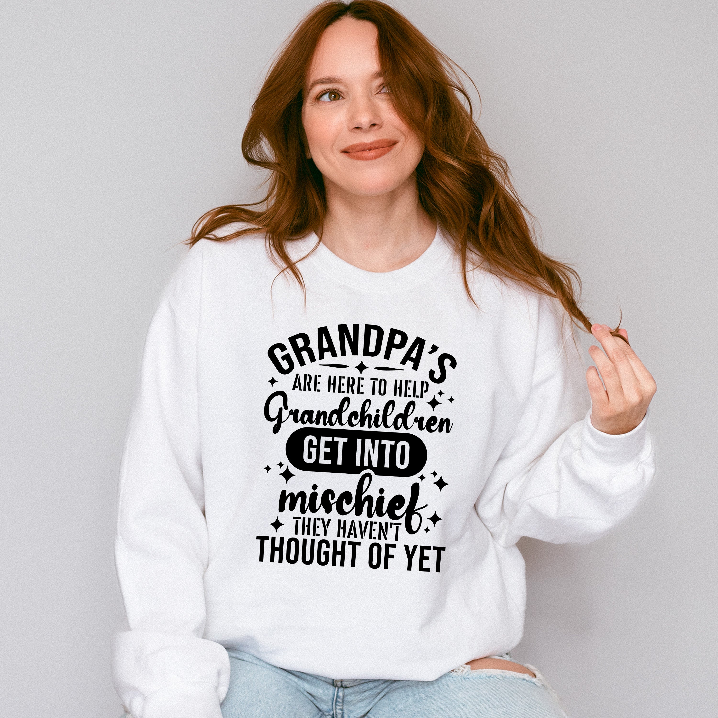 Grandpa's Are Here To Help - Grandpa Unisex Crewneck T-Shirt Sweatshirt Hoodie