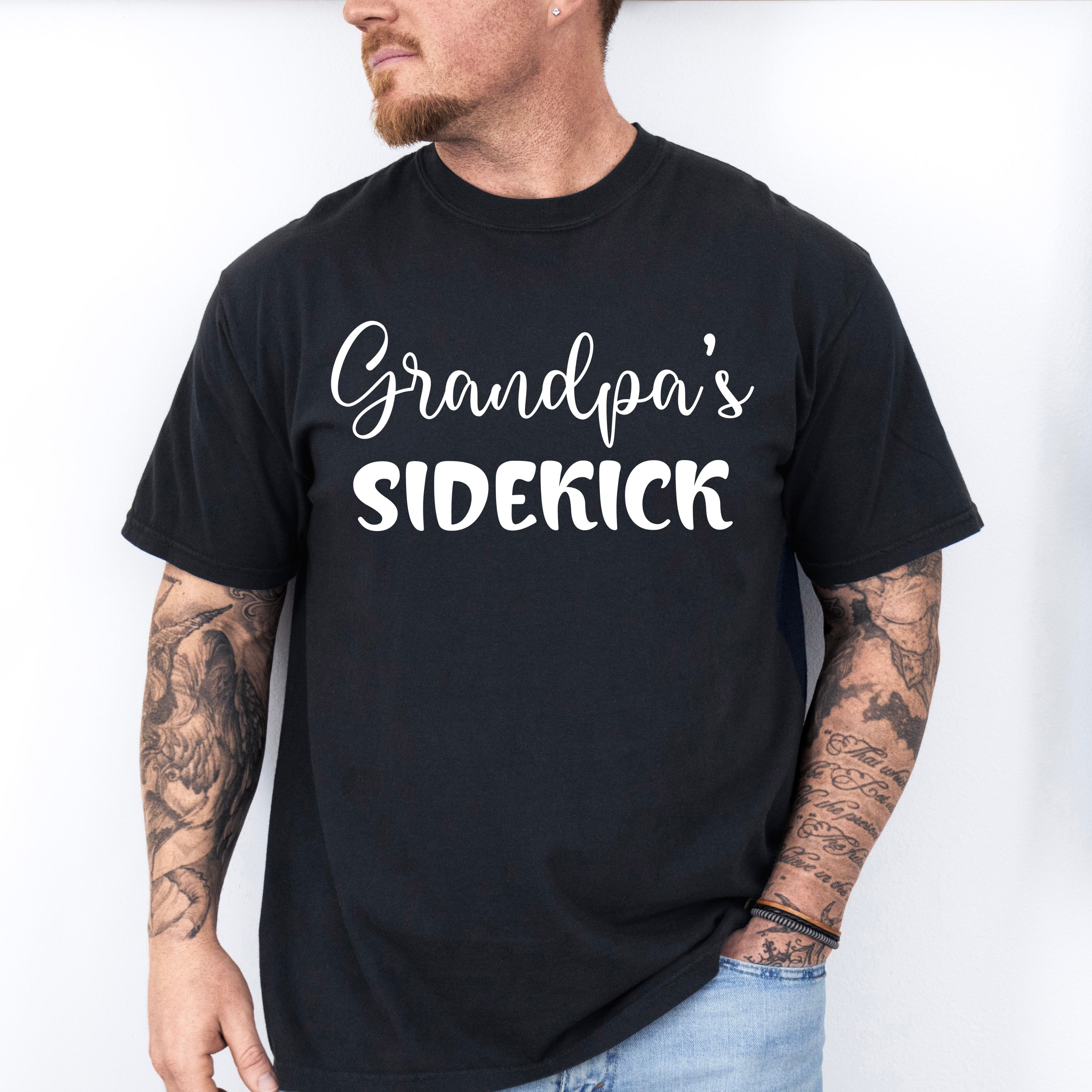 Grandpa's Sidekick - Grandpa Unisex Crewneck T-Shirt Sweatshirt Hoodie