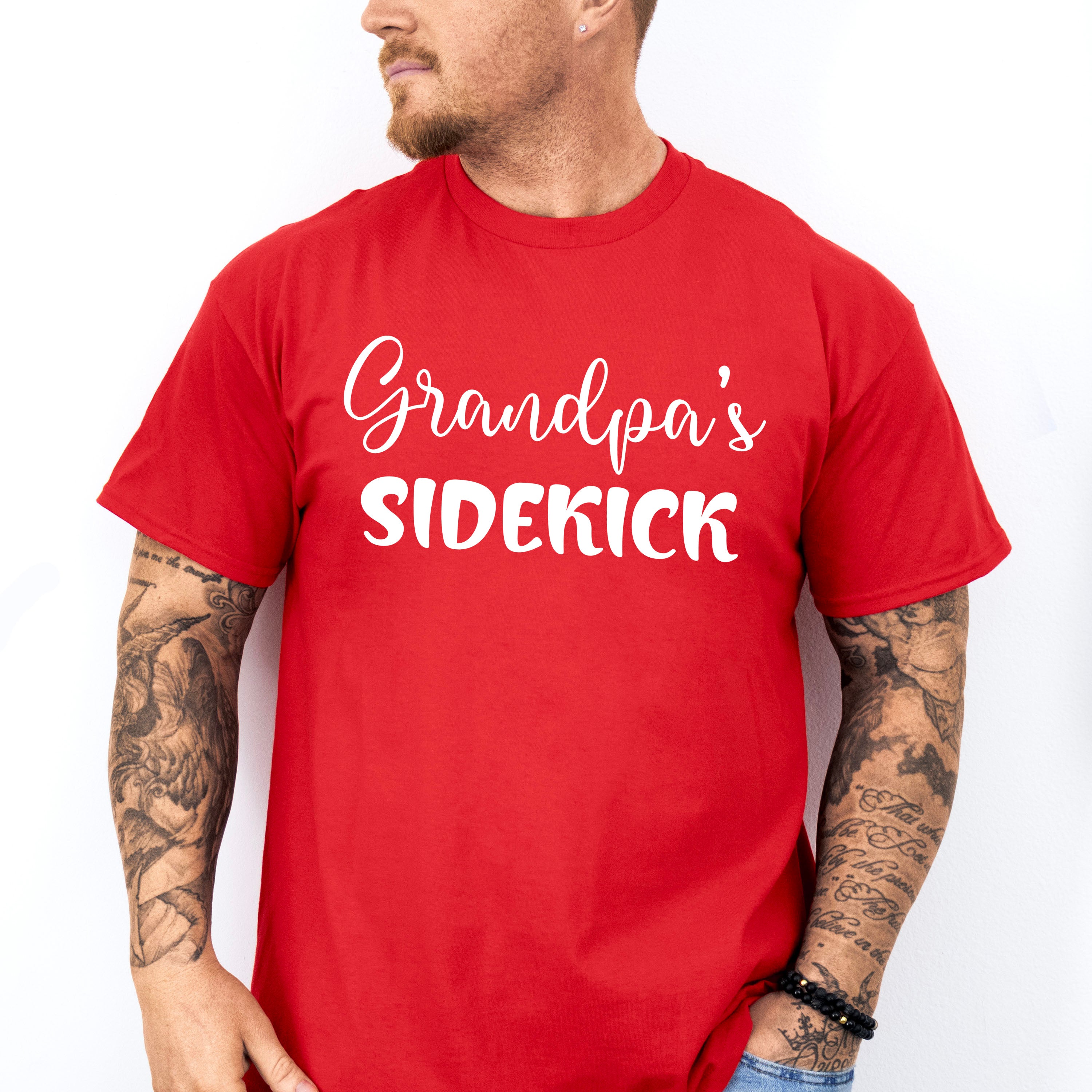 Grandpa's Sidekick - Grandpa Unisex Crewneck T-Shirt Sweatshirt Hoodie