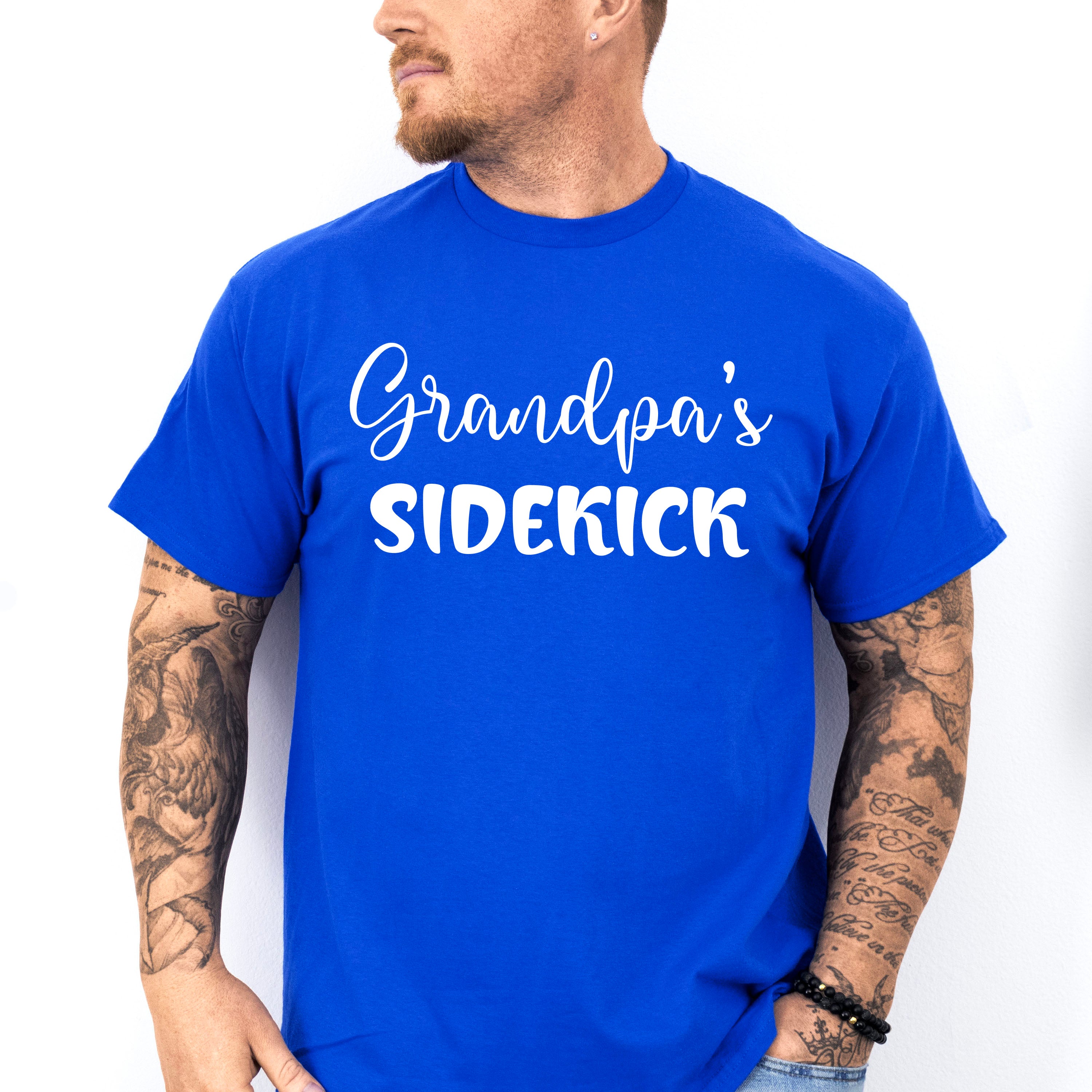 Grandpa's Sidekick - Grandpa Unisex Crewneck T-Shirt Sweatshirt Hoodie