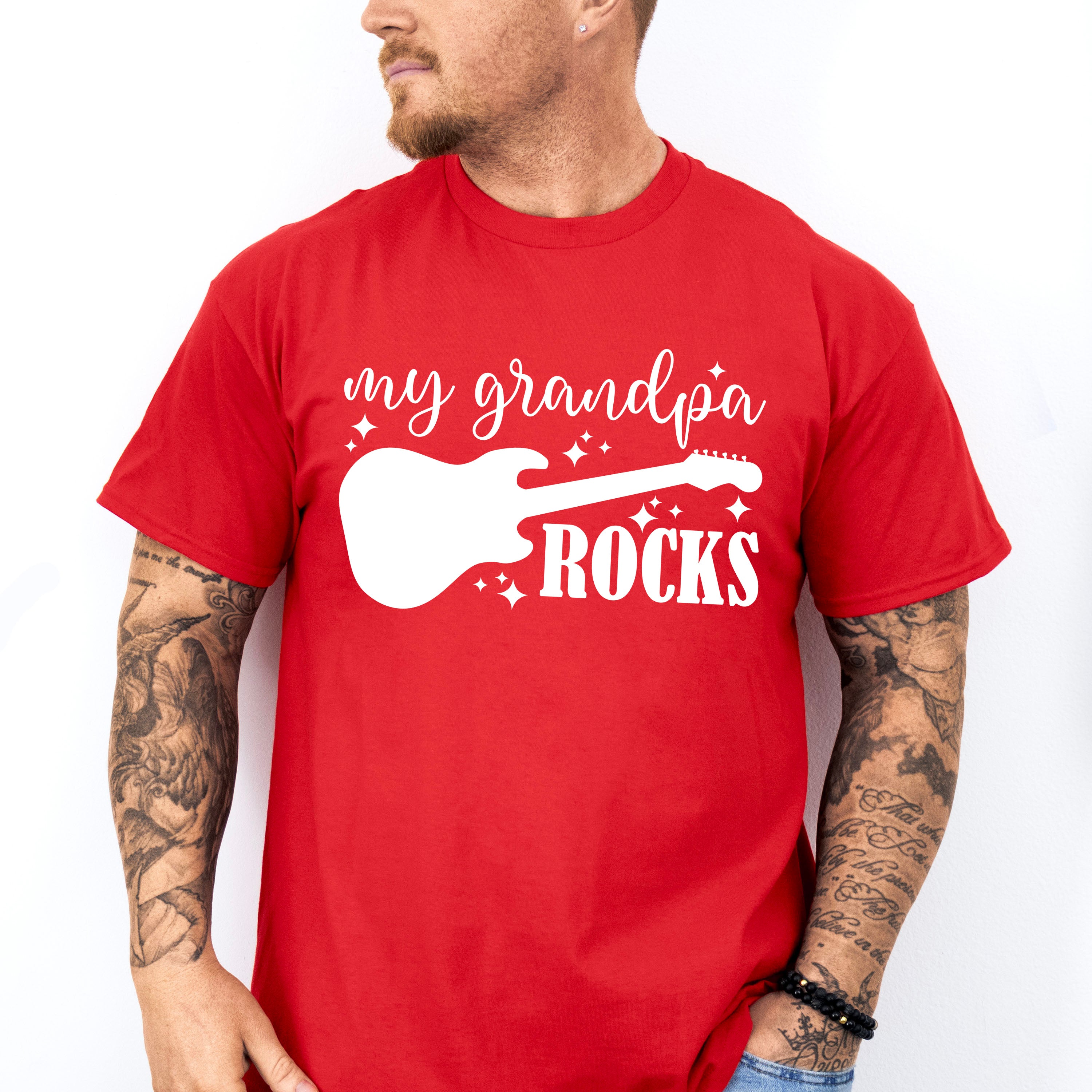 My Grandpa Rocks - Grandpa Unisex Crewneck T-Shirt Sweatshirt Hoodie