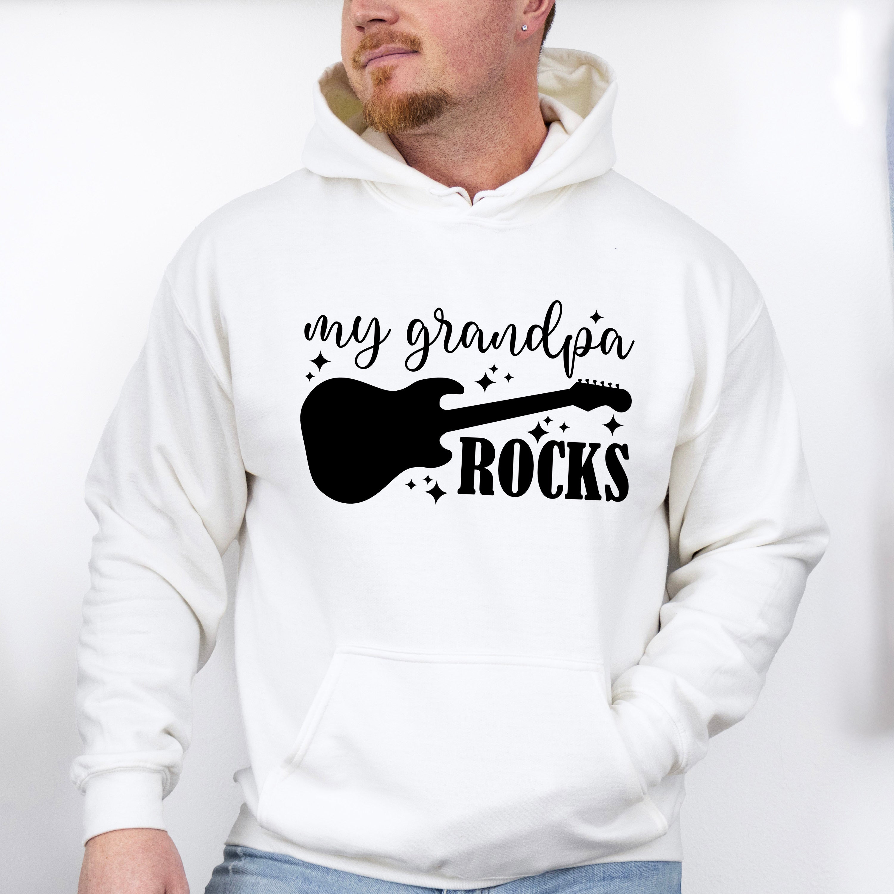 My Grandpa Rocks - Grandpa Unisex Crewneck T-Shirt Sweatshirt Hoodie