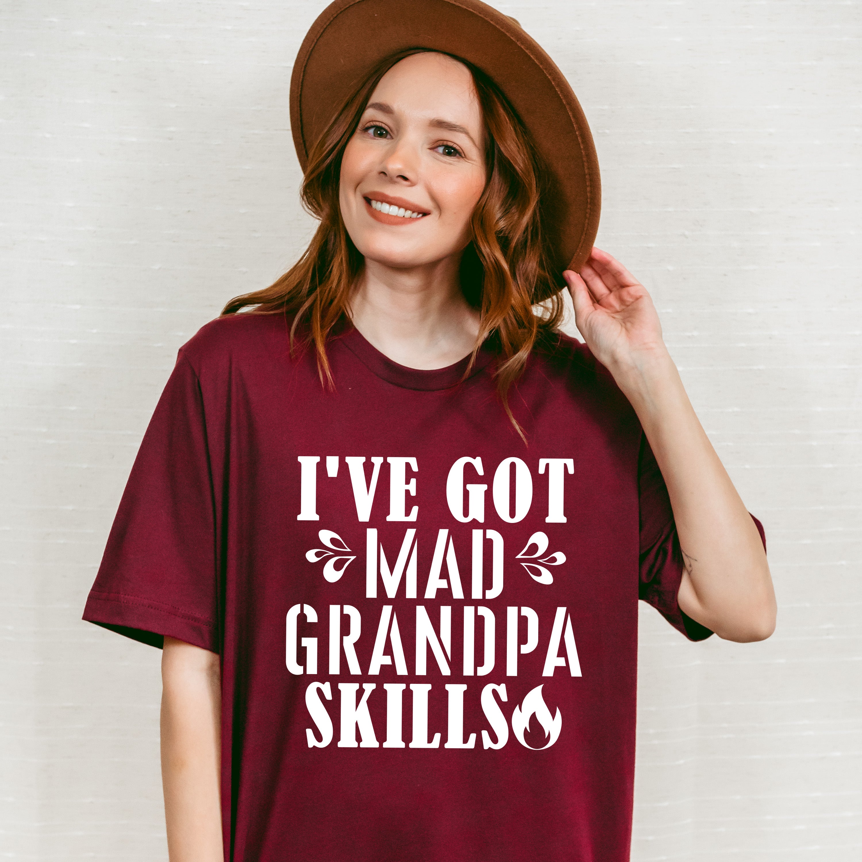 Mad Grandpa Skills - Grandpa Unisex Crewneck T-Shirt Sweatshirt Hoodie