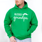 Blessed Grandpa Mustache Design - Grandpa Unisex Crewneck T-Shirt Sweatshirt Hoodie
