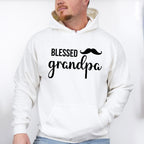 Blessed Grandpa Mustache Design - Grandpa Unisex Crewneck T-Shirt Sweatshirt Hoodie