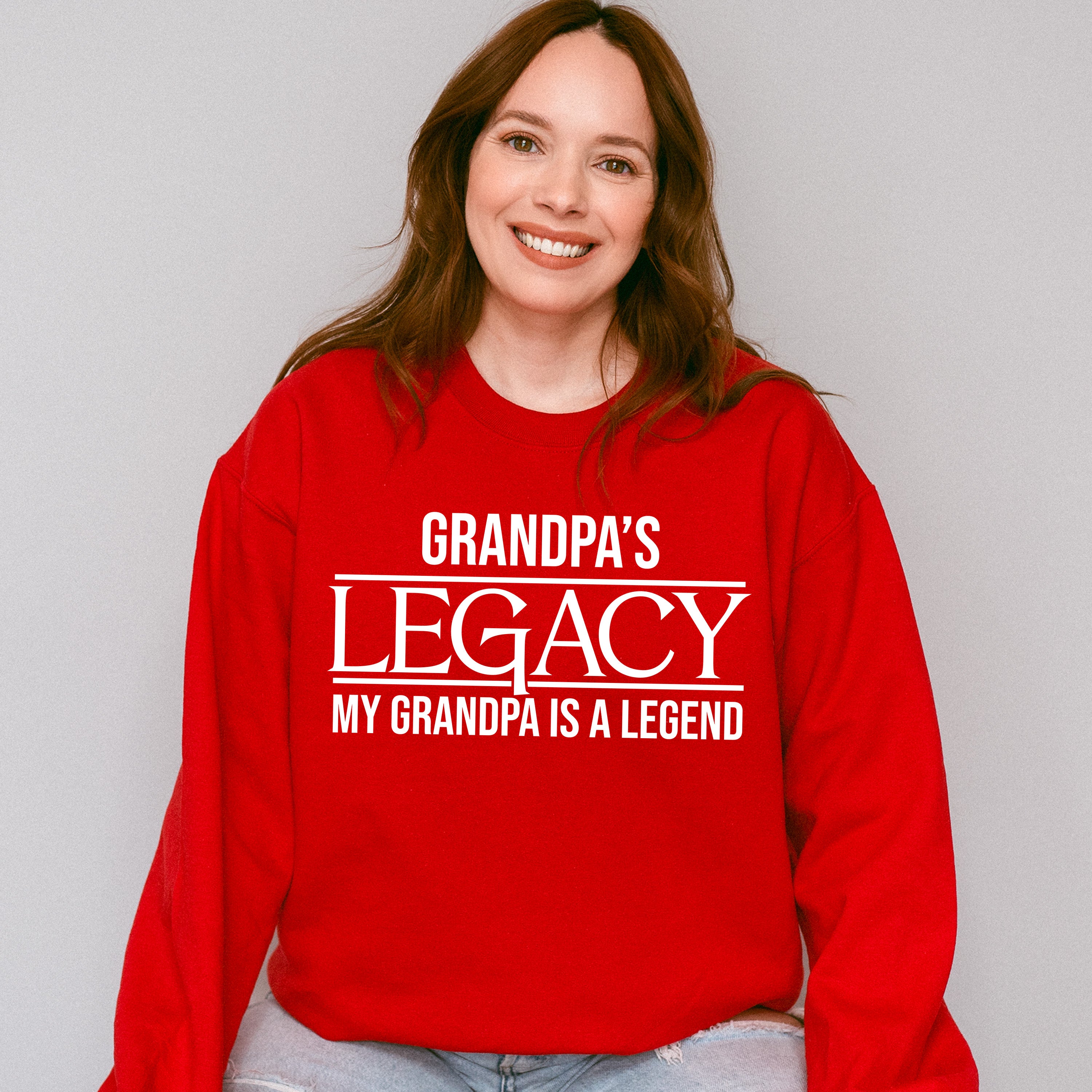 Grandpa's Legacy - Grandpa Unisex Crewneck T-Shirt Sweatshirt Hoodie