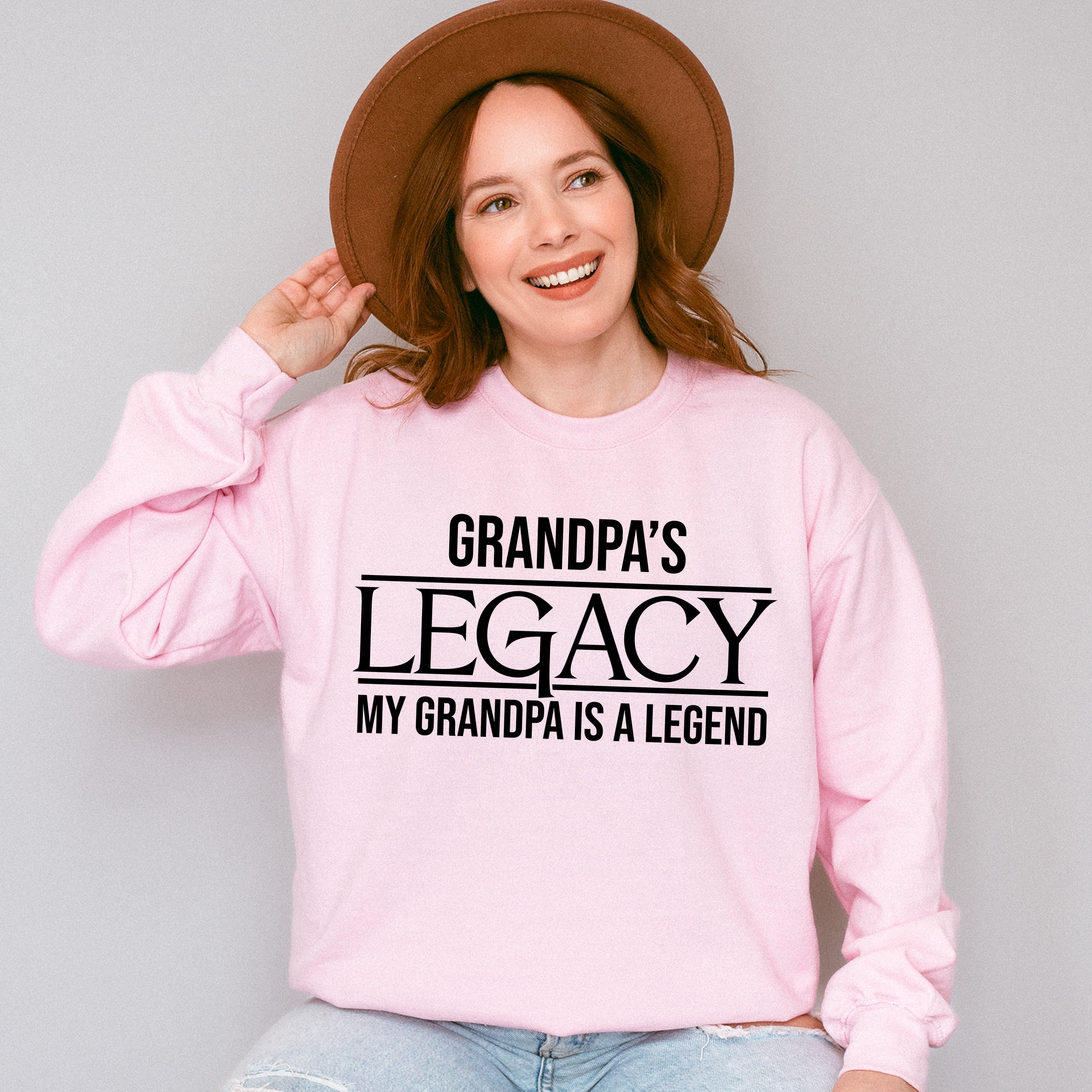 Grandpa's Legacy - Grandpa Unisex Crewneck T-Shirt Sweatshirt Hoodie