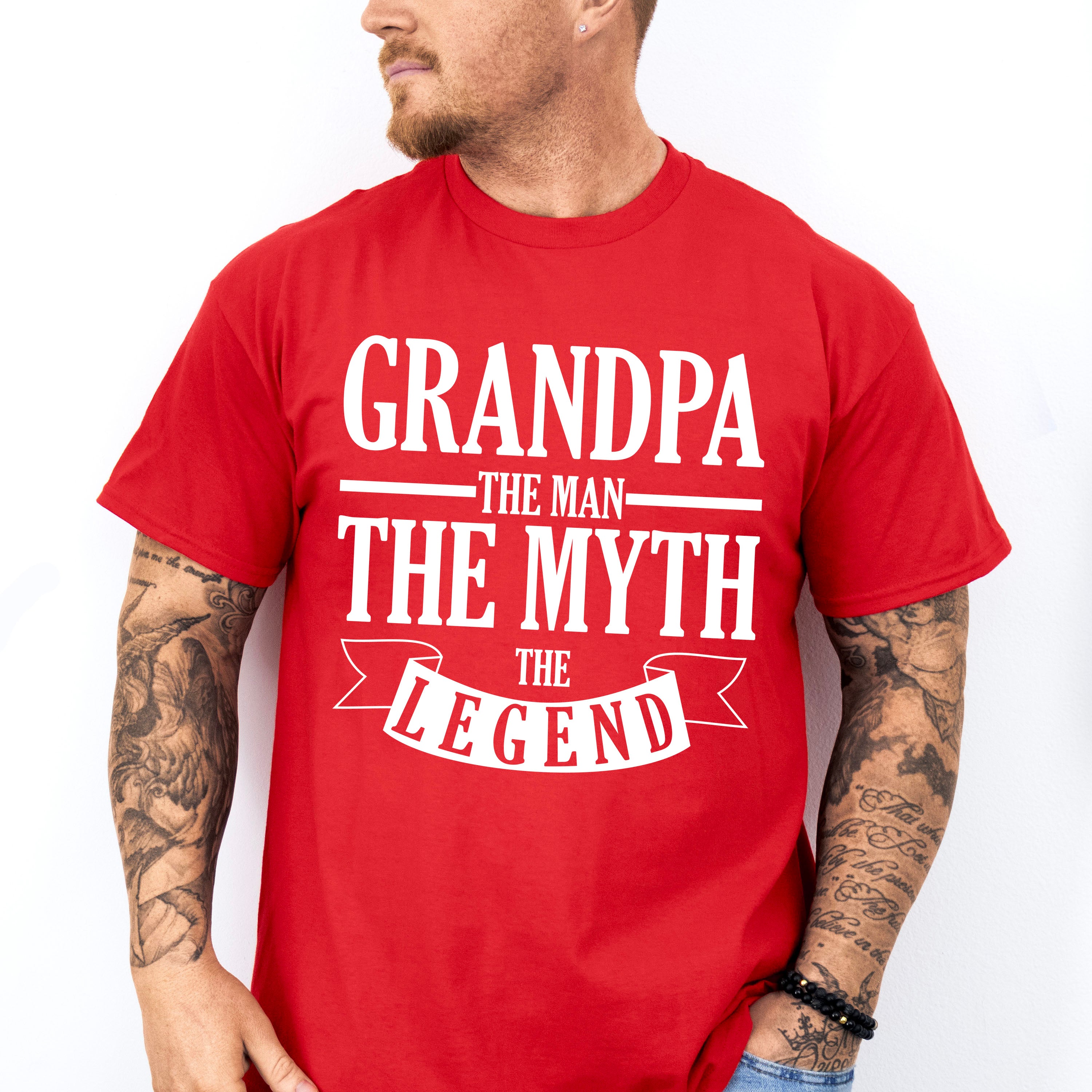 The Man The Myth The Legend - Grandpa Unisex Crewneck T-Shirt Sweatshirt Hoodie