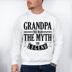 The Man The Myth The Legend - Grandpa Unisex Crewneck T-Shirt Sweatshirt Hoodie
