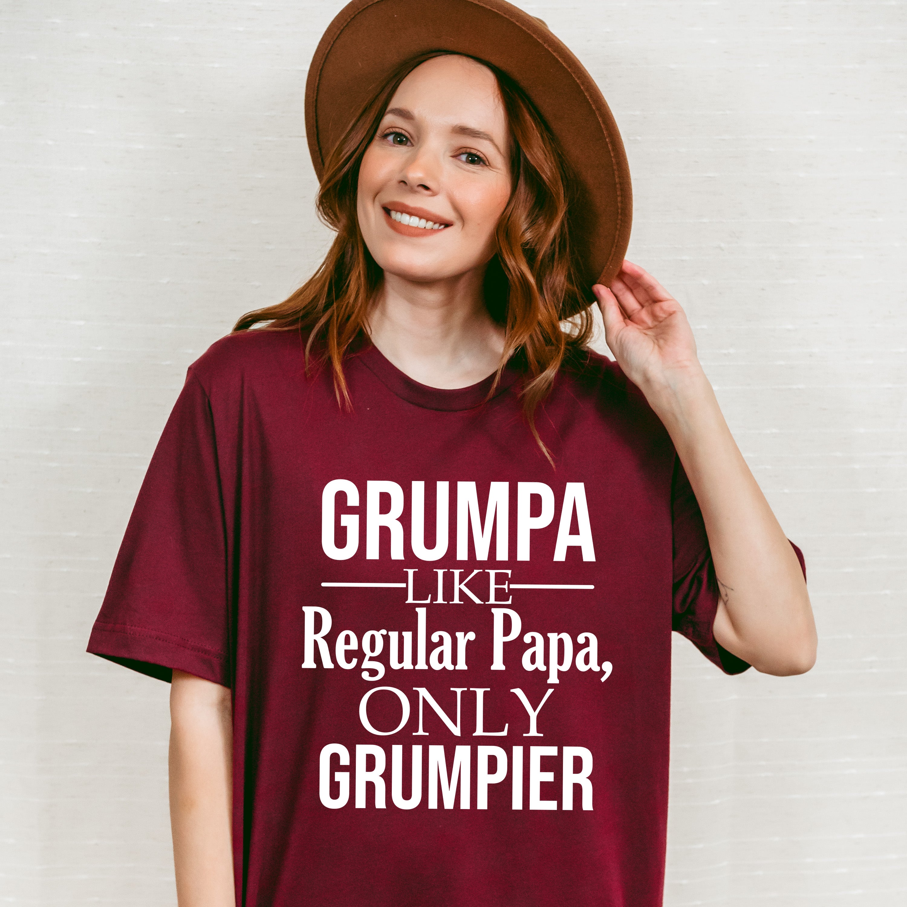 Grumpa Only Grumpier - Grandpa Unisex Crewneck T-Shirt Sweatshirt Hoodie