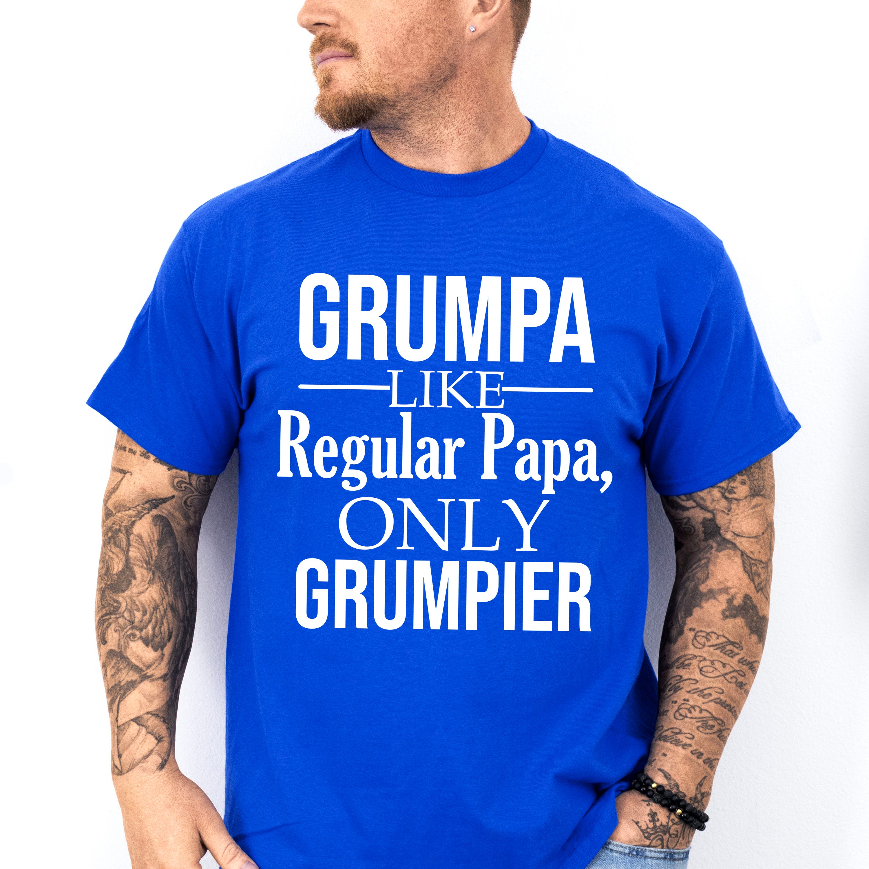 Grumpa Only Grumpier - Grandpa Unisex Crewneck T-Shirt Sweatshirt Hoodie