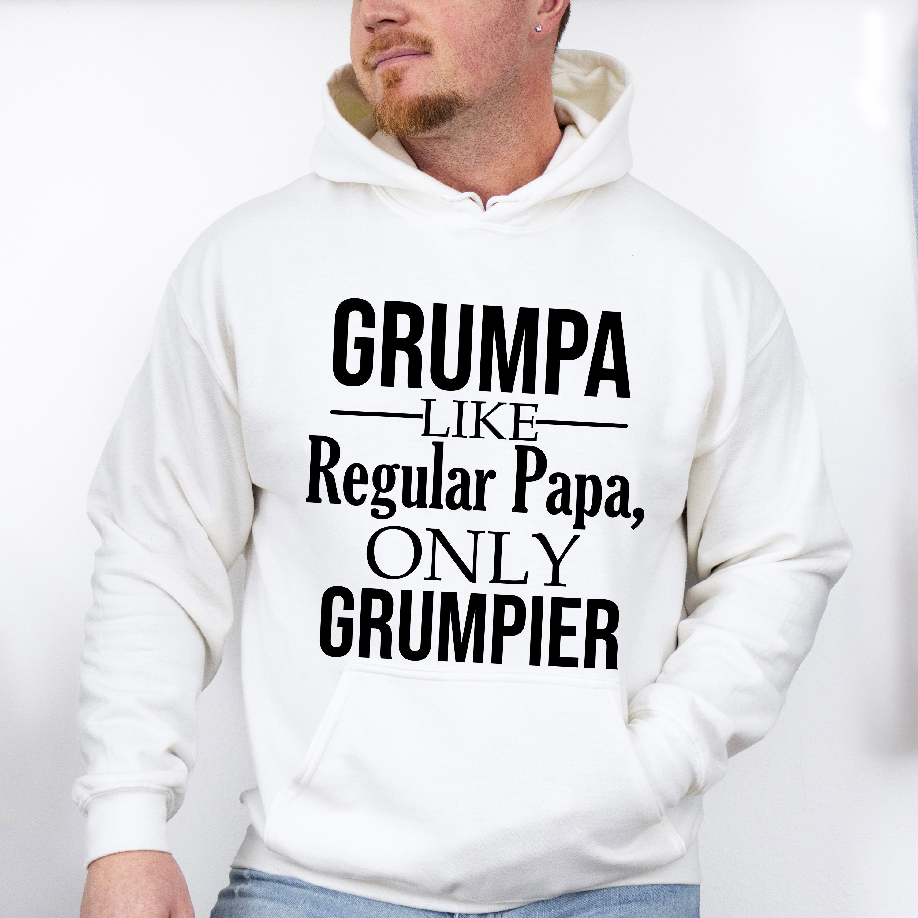 Grumpa Only Grumpier - Grandpa Unisex Crewneck T-Shirt Sweatshirt Hoodie