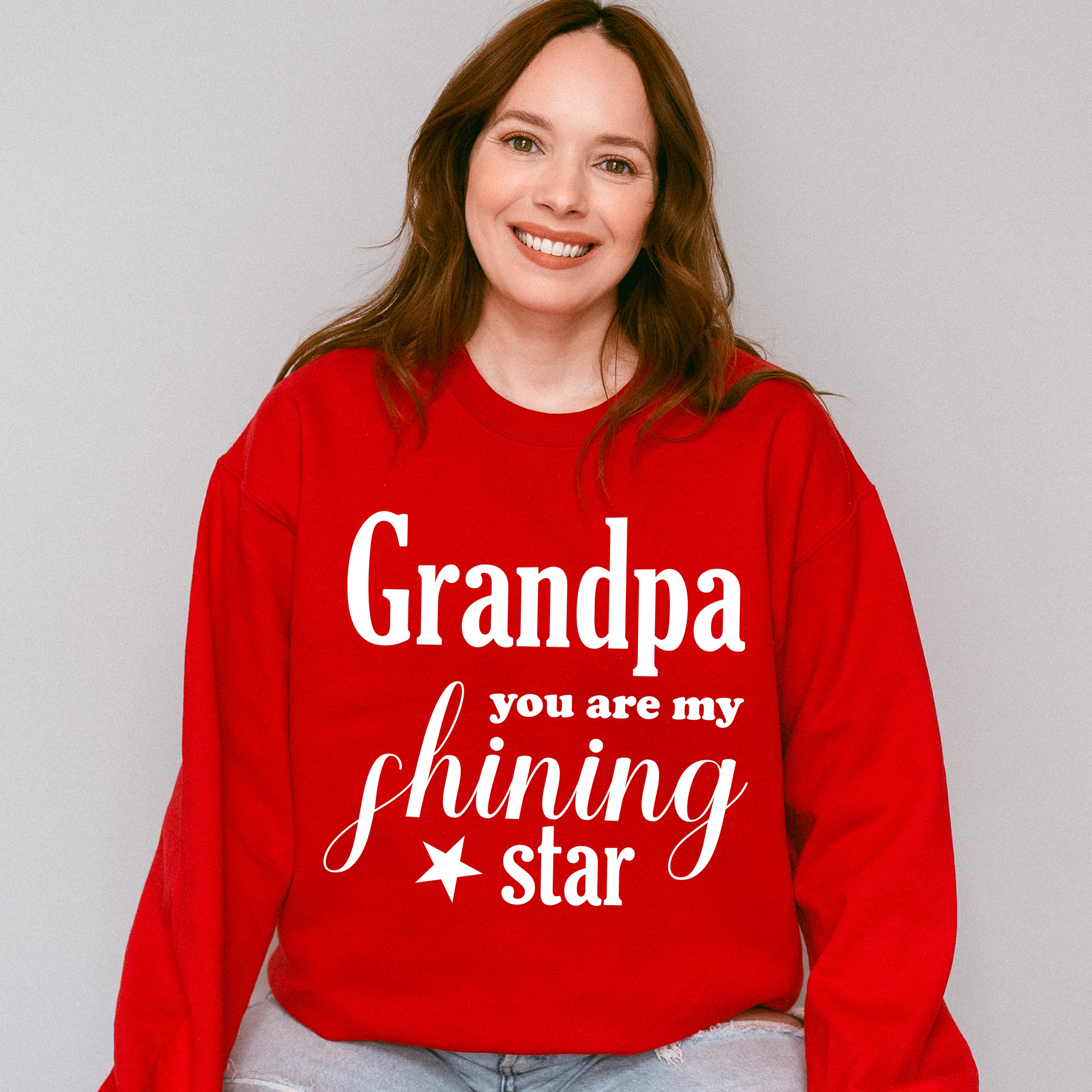 Grandpa My Shining Star - Grandpa Unisex Crewneck T-Shirt Sweatshirt Hoodie
