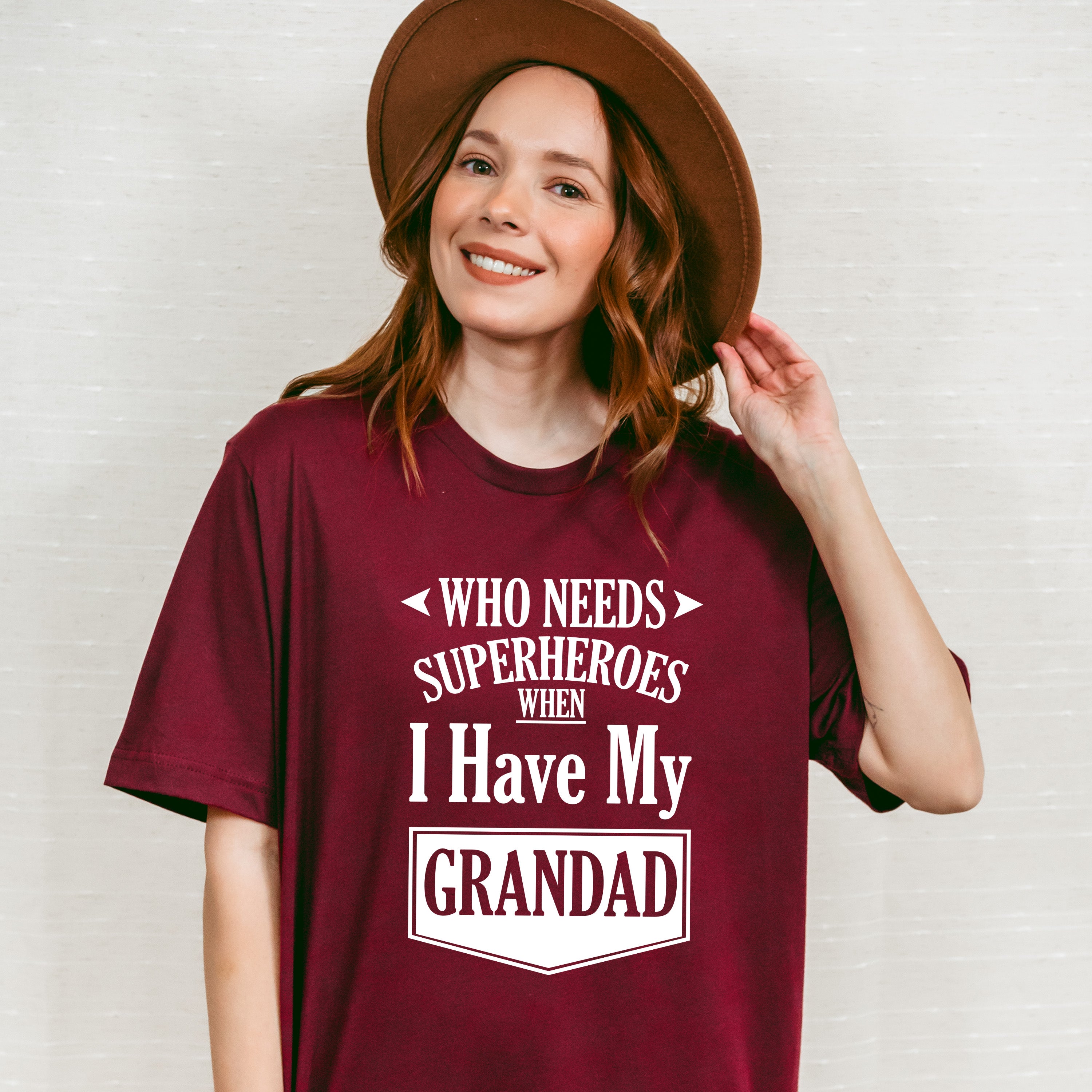 Who Needs Superheroes - Grandpa Unisex Crewneck T-Shirt Sweatshirt Hoodie