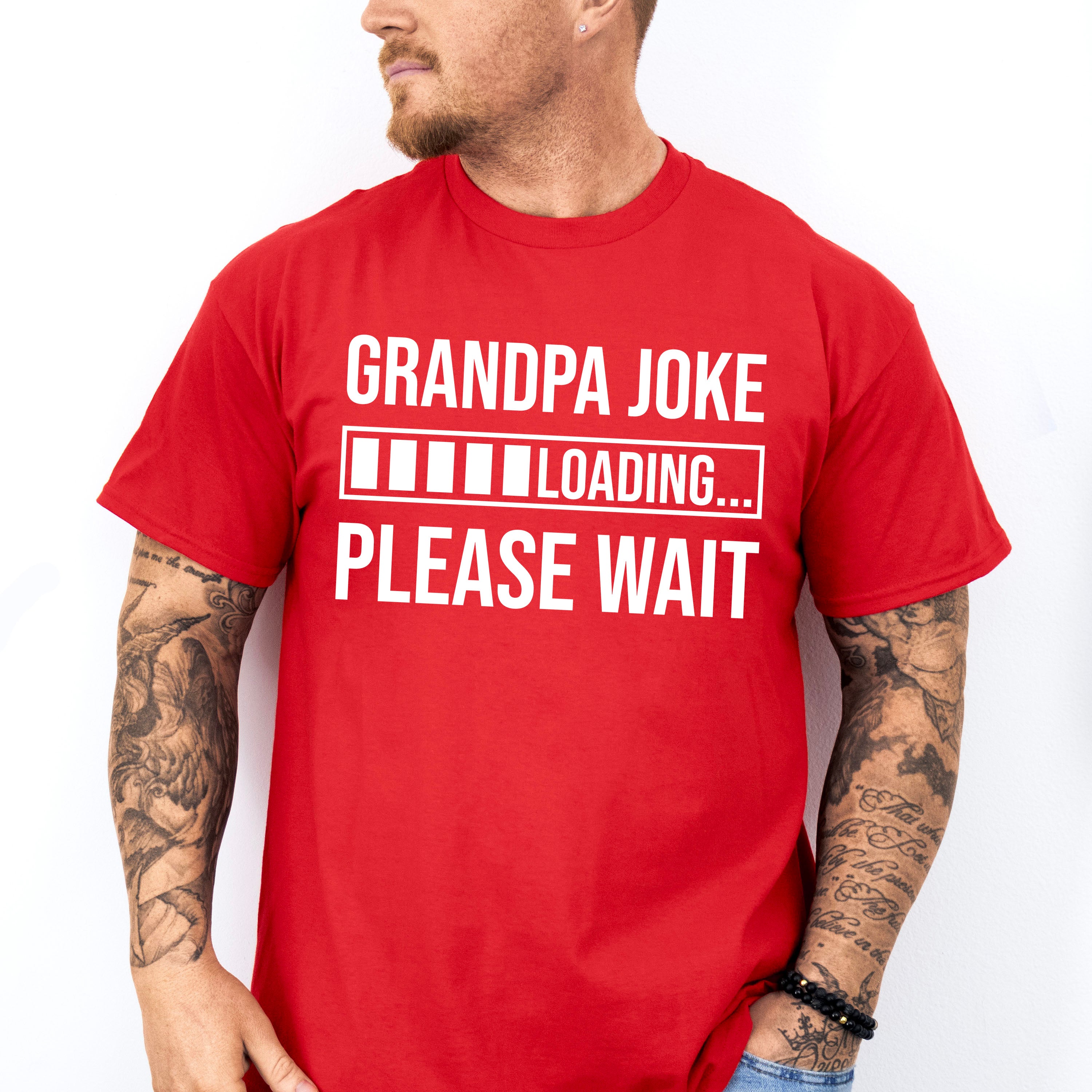 Grandpa Joke Loading - Grandpa Unisex Crewneck T-Shirt Sweatshirt Hoodie