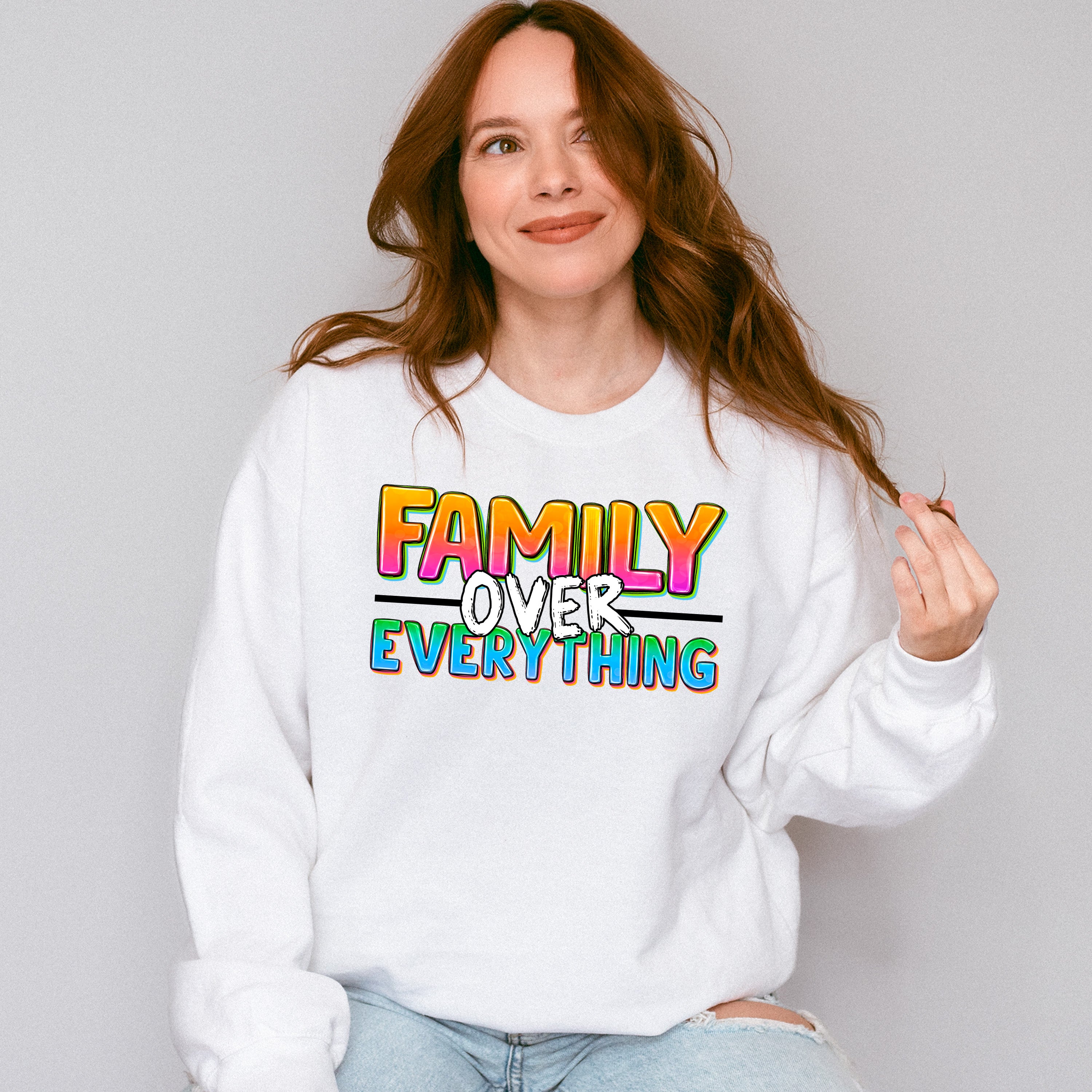 Family Over Everything - Family Reunion Unisex Crewneck T-Shirt 