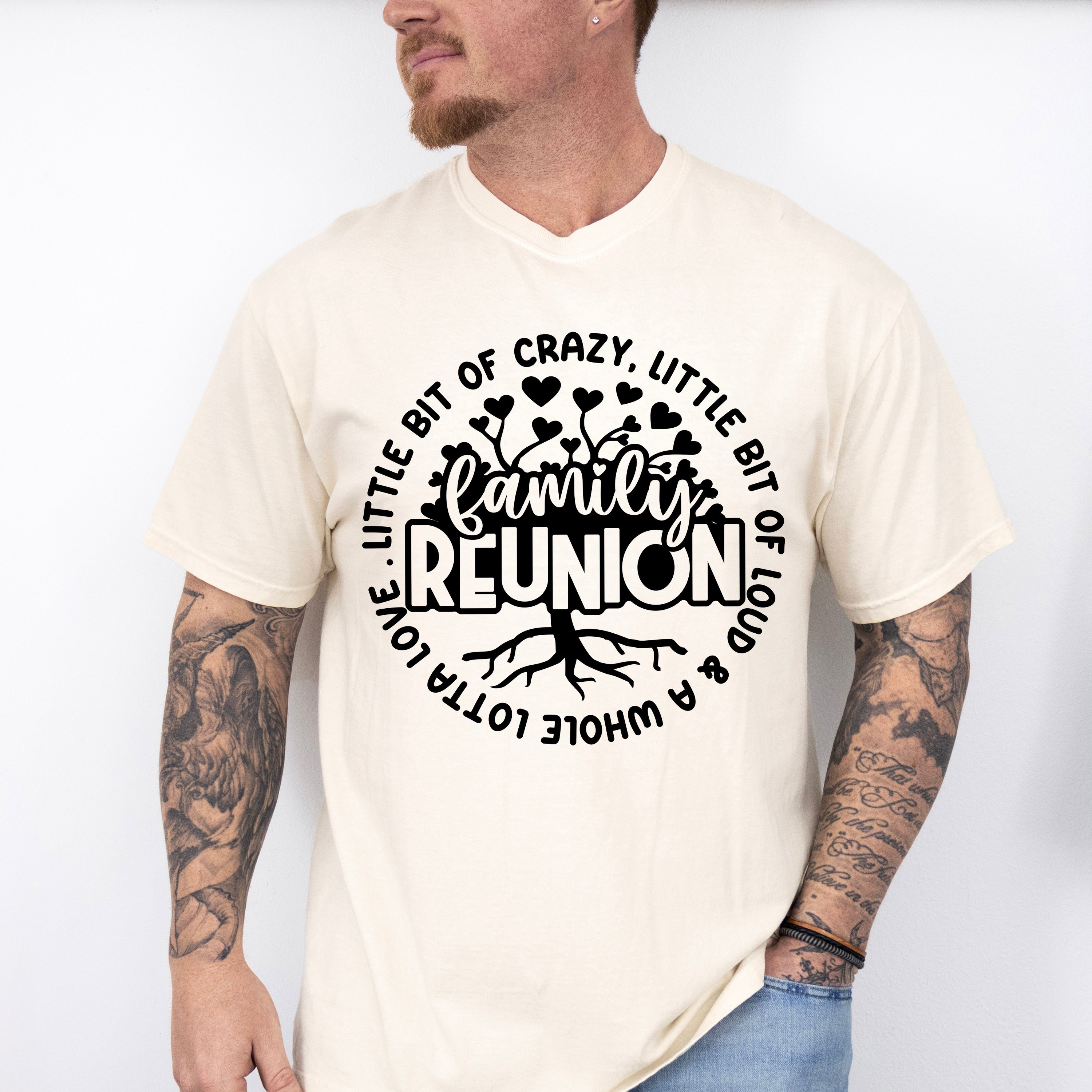 Family Tree Design - Family Reunion Unisex Crewneck T-Shirt