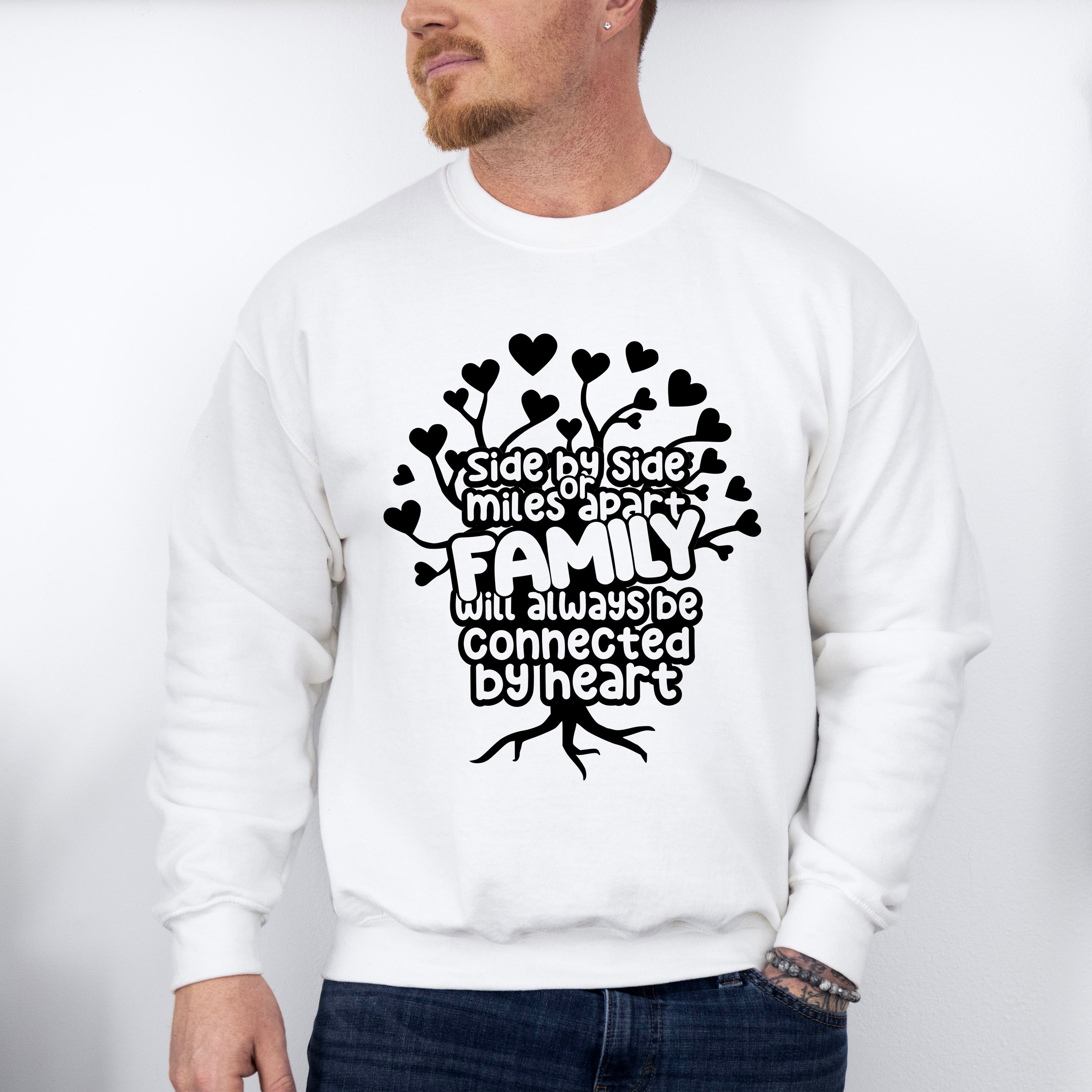 Side By Side Or Miles Apart - Family Reunion Unisex Crewneck T-Shirt Sweatshirt Hoodie