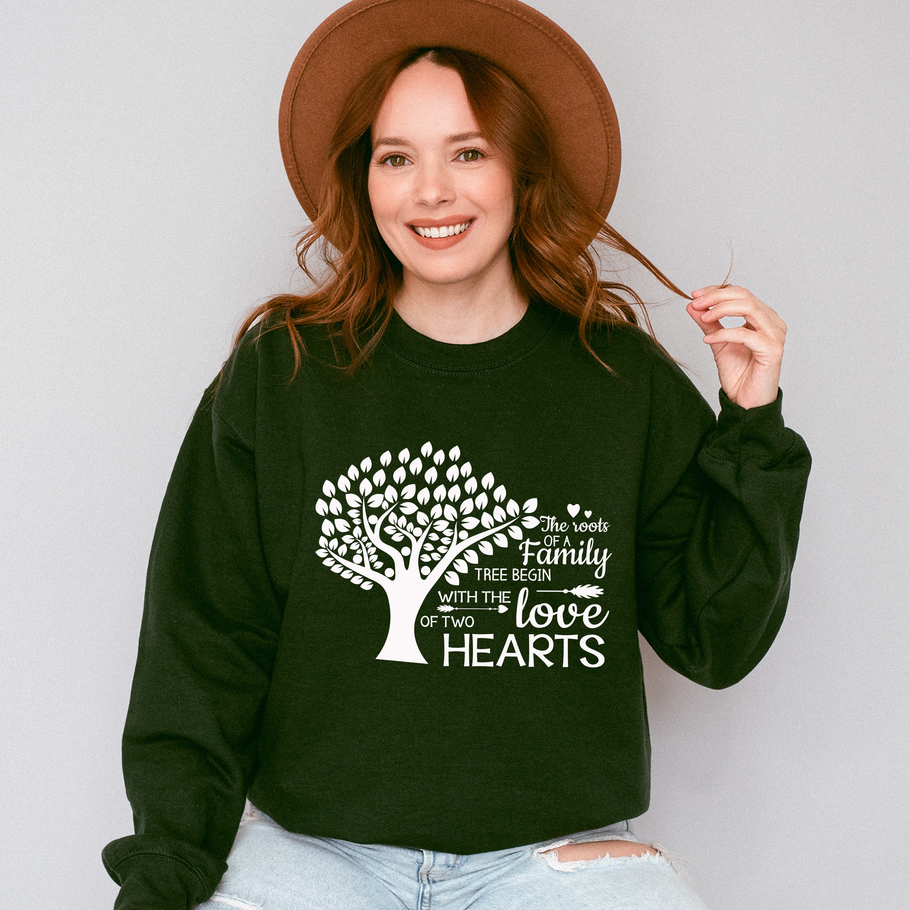 With The Love Of Two Hearts - Family Reunion Unisex Crewneck T-Shirt Sweatshirt Hoodie