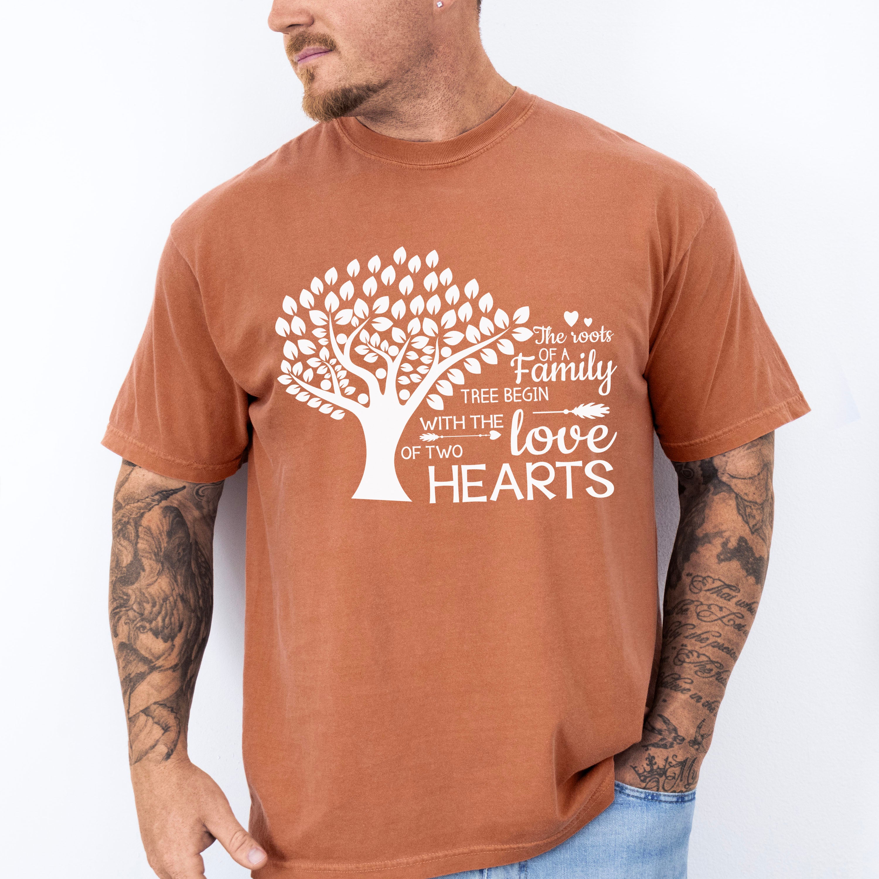With The Love Of Two Hearts - Family Reunion Unisex Crewneck T-Shirt Sweatshirt Hoodie