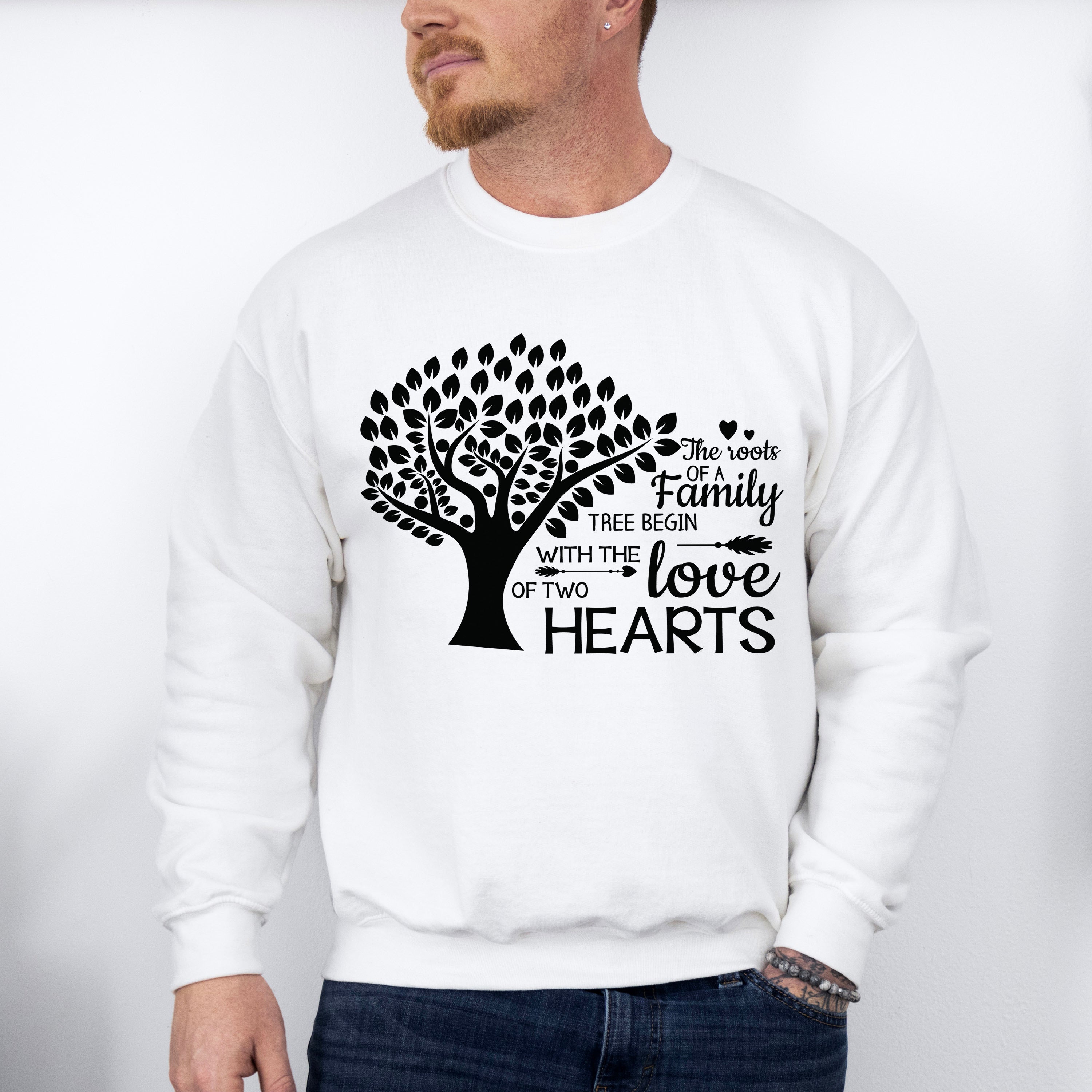 With The Love Of Two Hearts - Family Reunion Unisex Crewneck T-Shirt Sweatshirt Hoodie