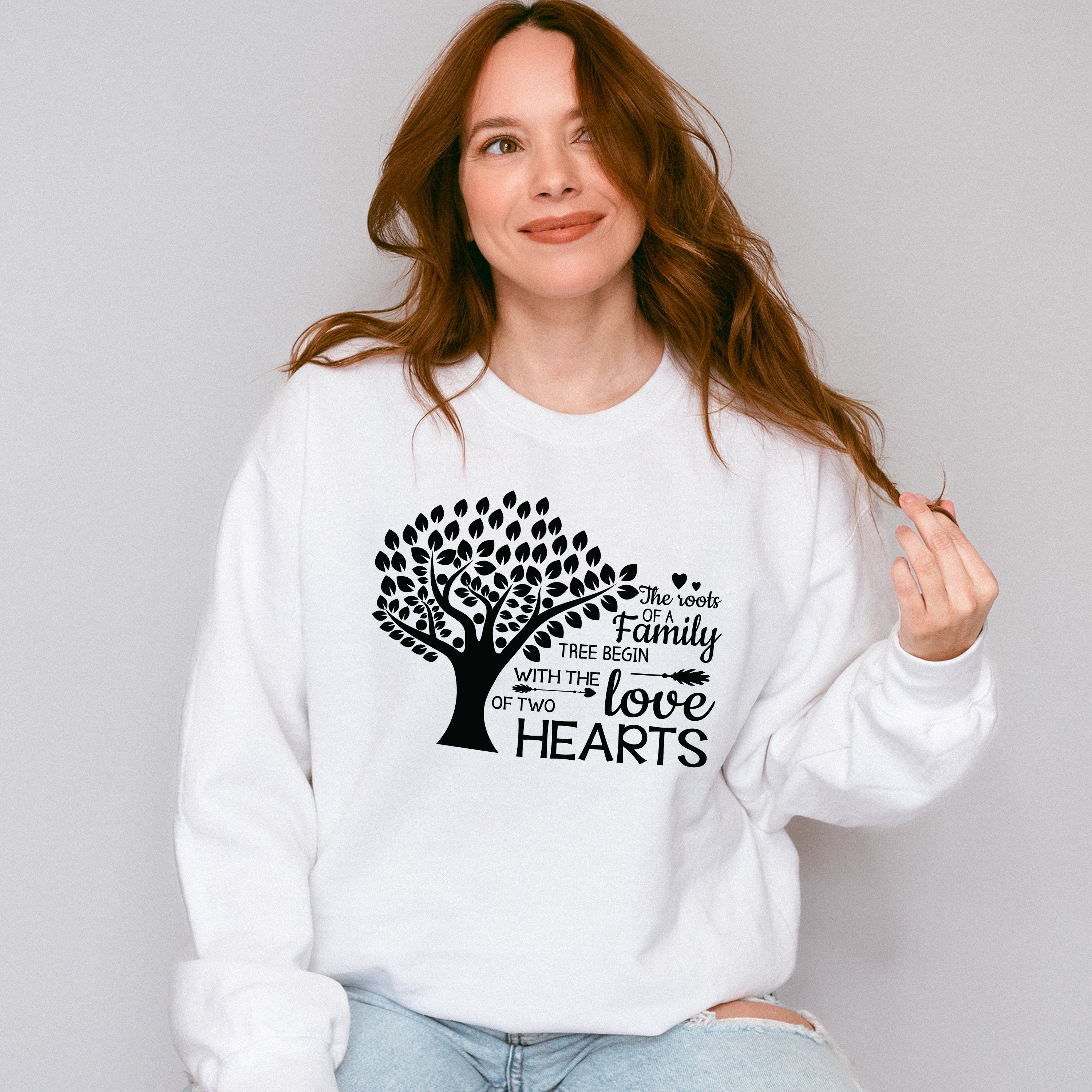 With The Love Of Two Hearts - Family Reunion Unisex Crewneck T-Shirt Sweatshirt Hoodie